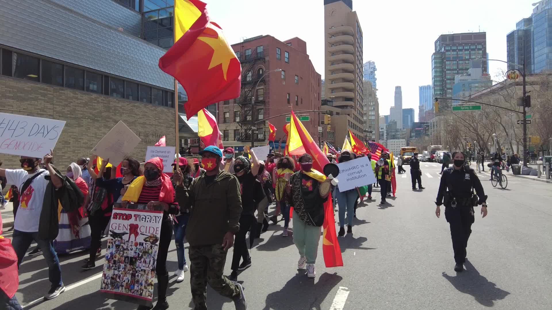 NY Demonstration Against The Genocidal War On Tigray