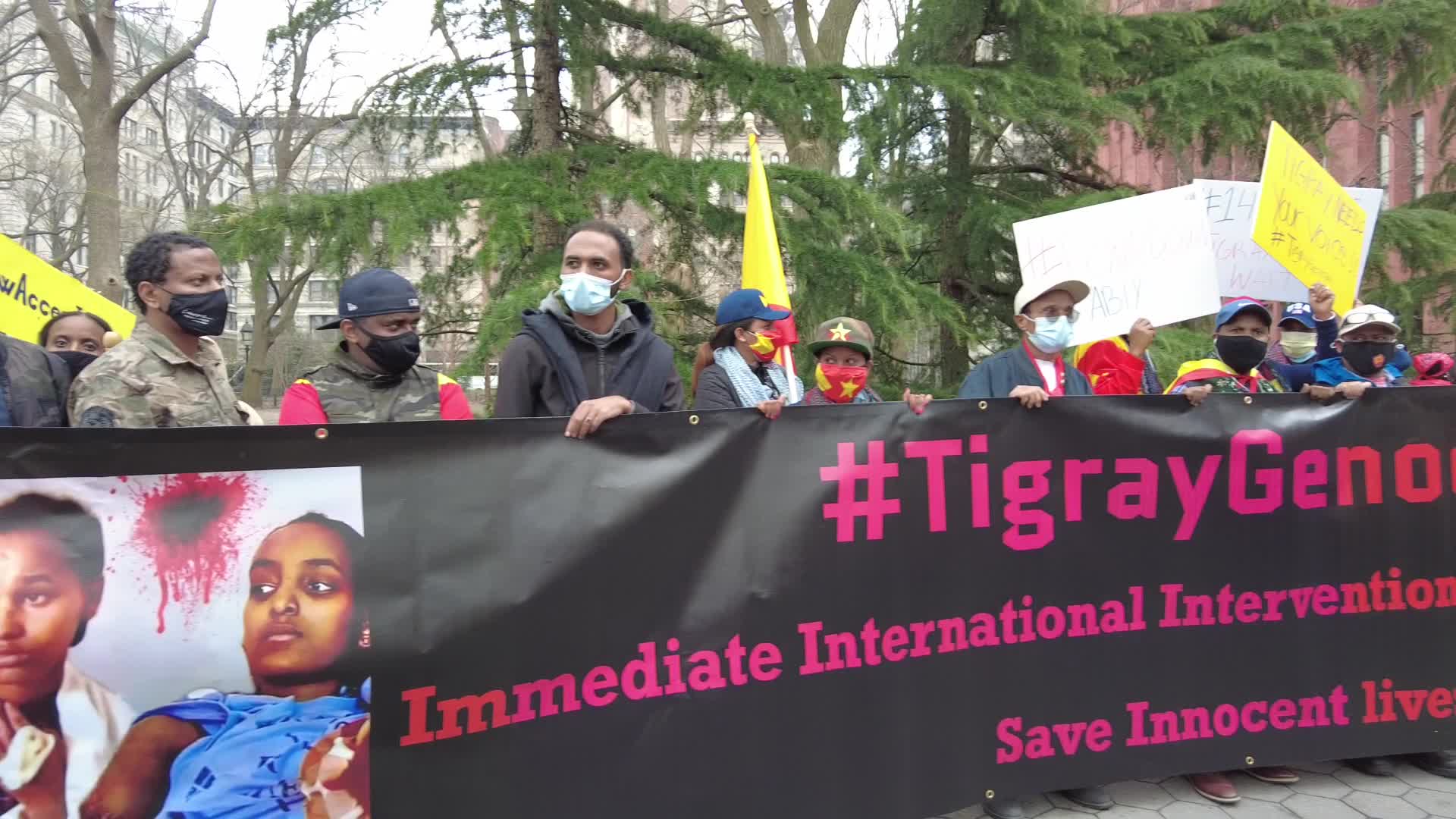 NY Demonstration Against The Genocidal War On Tigray