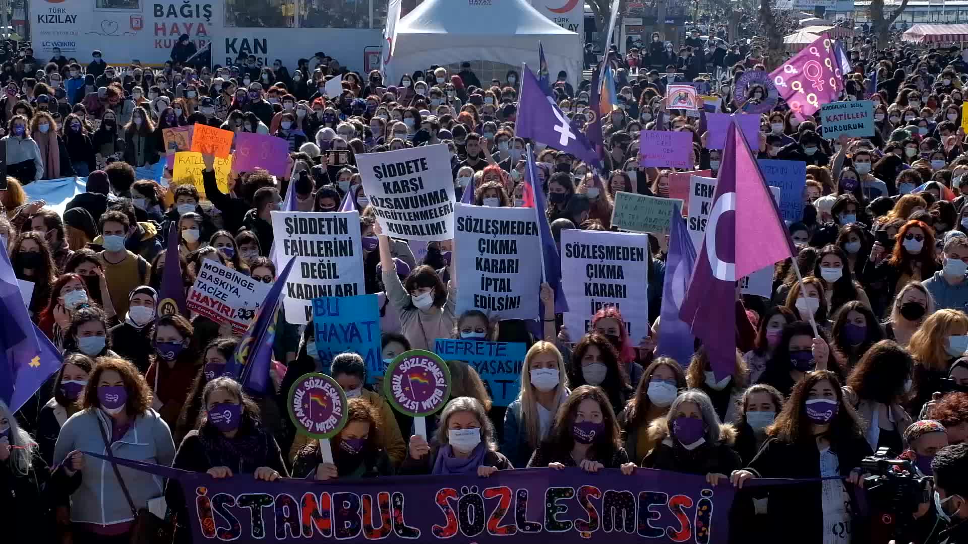 Protest Against Turkey's Withdrawal From Istanbul Convention