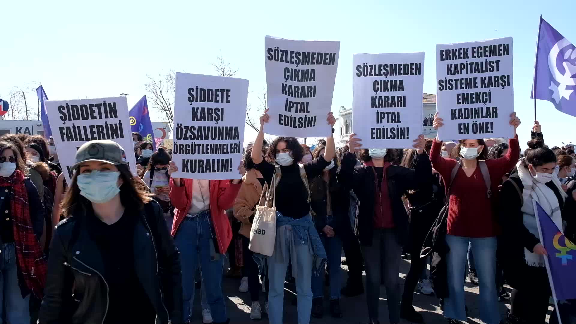Protest Against Turkey's Withdrawal From Istanbul Convention