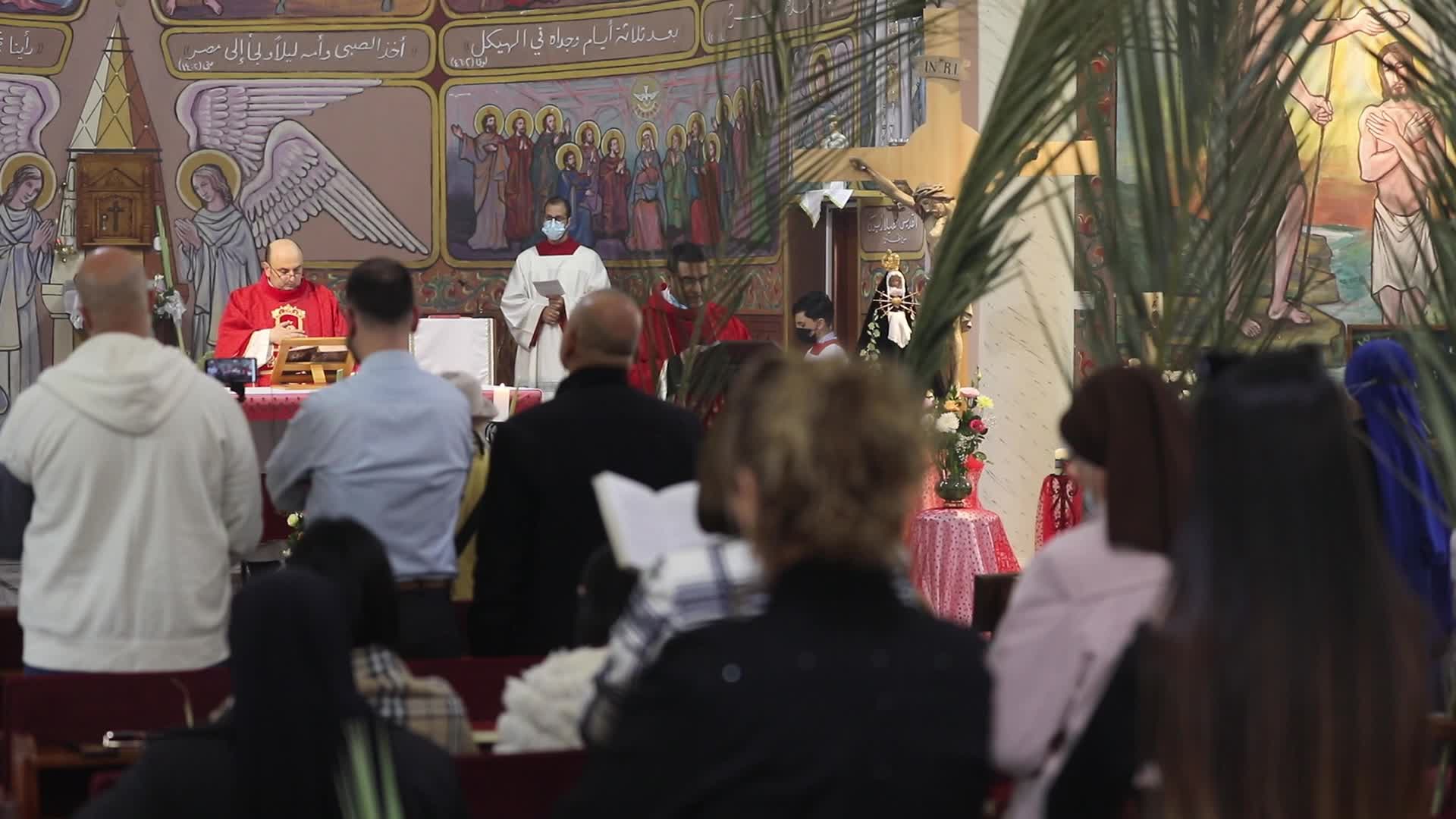 Christians celebrate Palm Sunday in Gaza