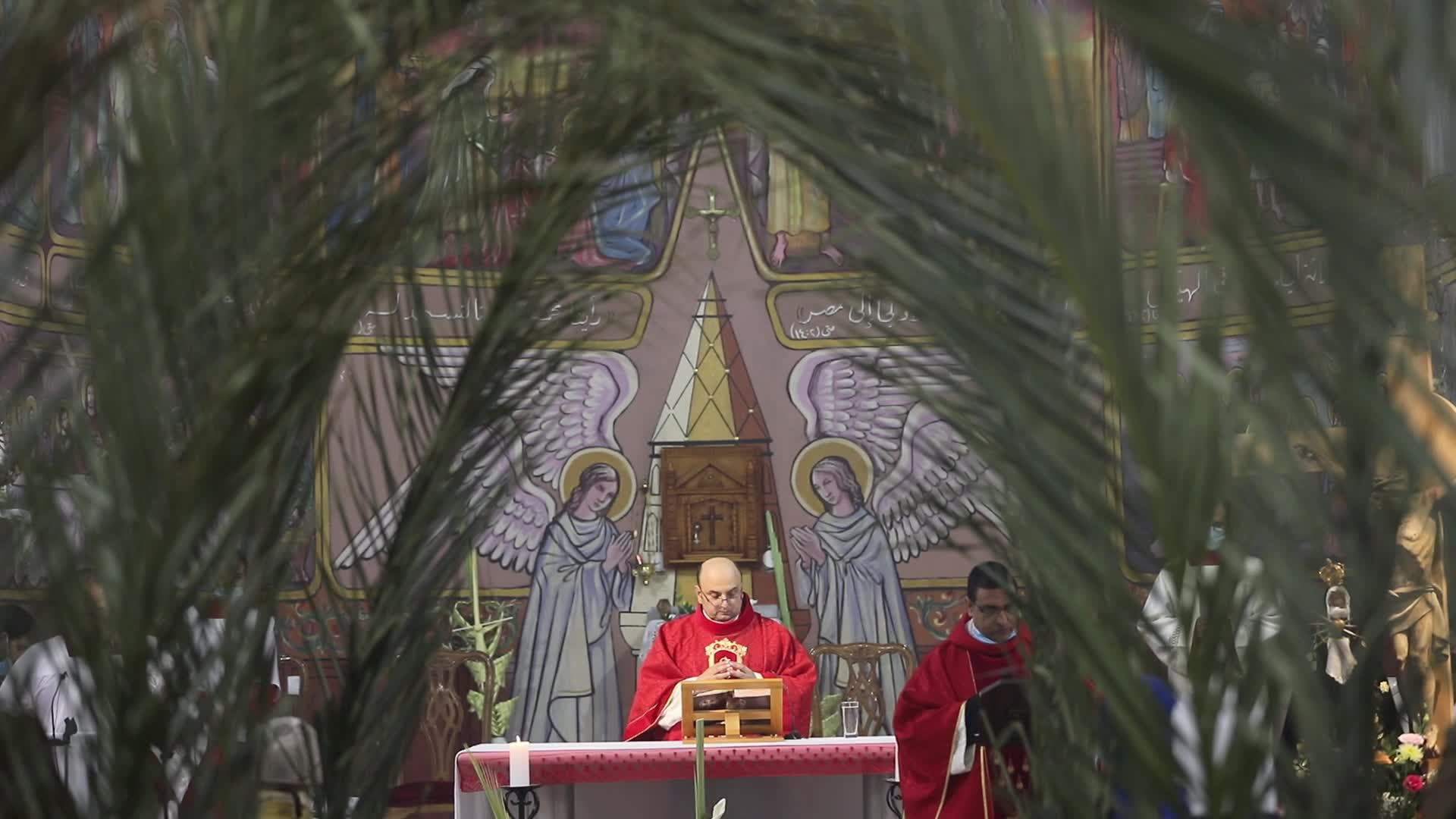 Christians celebrate Palm Sunday in Gaza