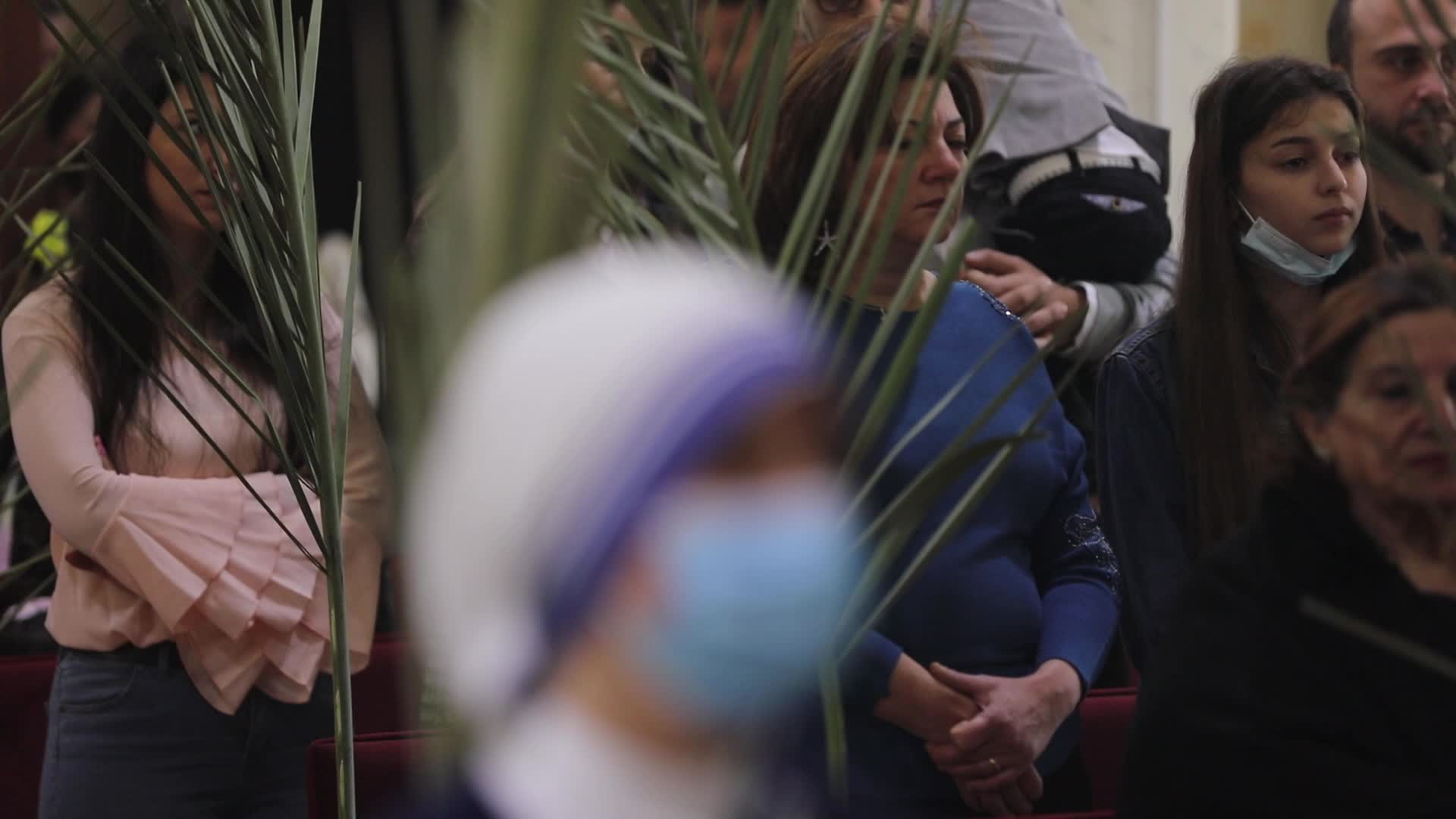 Christians celebrate Palm Sunday in Gaza
