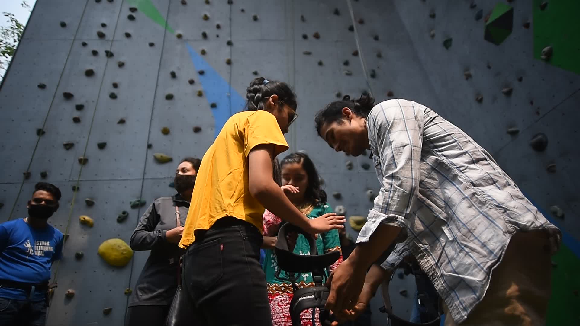 First-ever wall climbing for Visual Impaired in Nepal