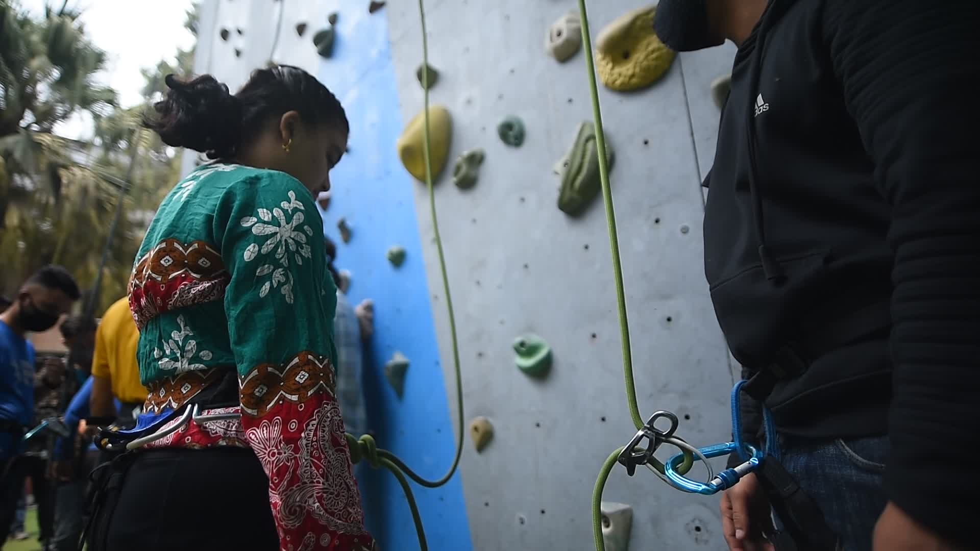 First-ever wall climbing for Visual Impaired in Nepal