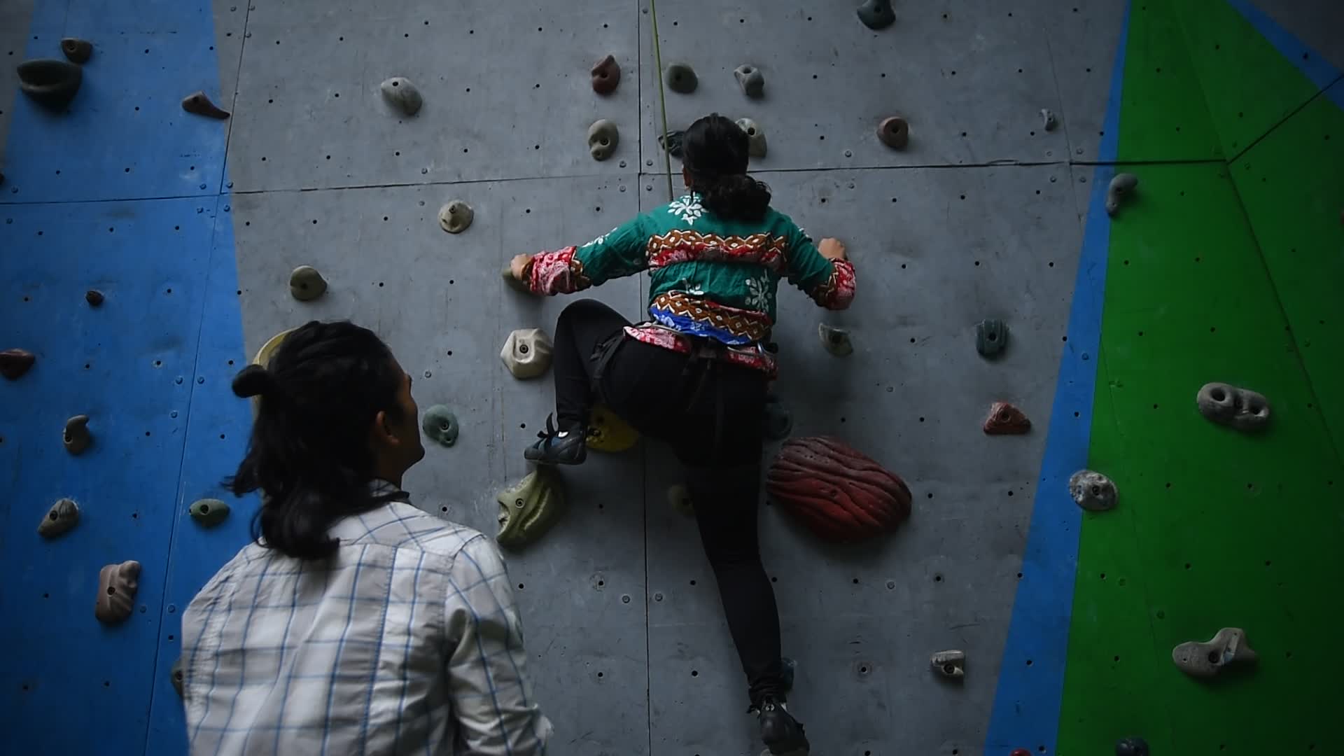 First-ever wall climbing for Visual Impaired in Nepal