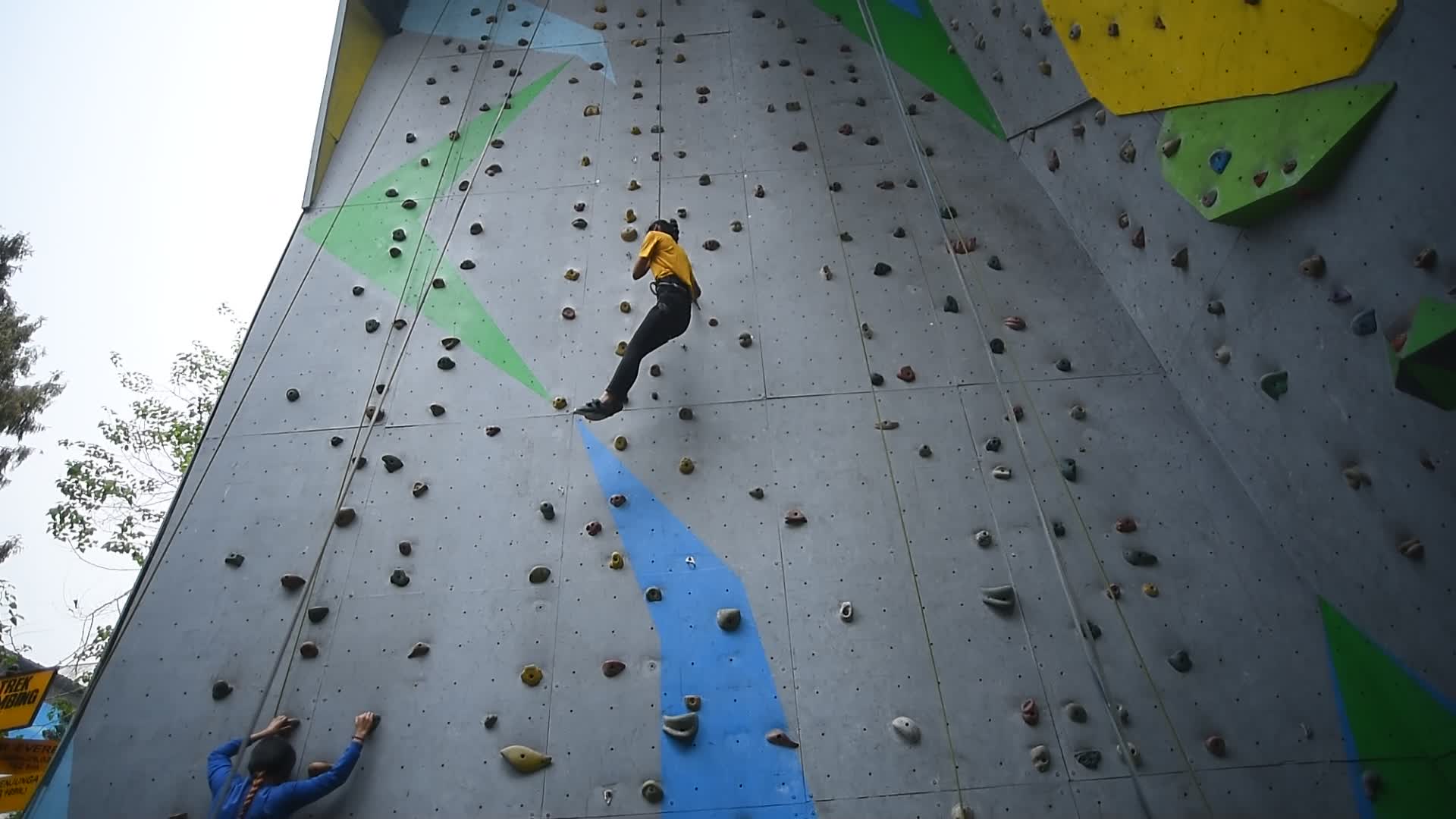 First-ever wall climbing for Visual Impaired in Nepal