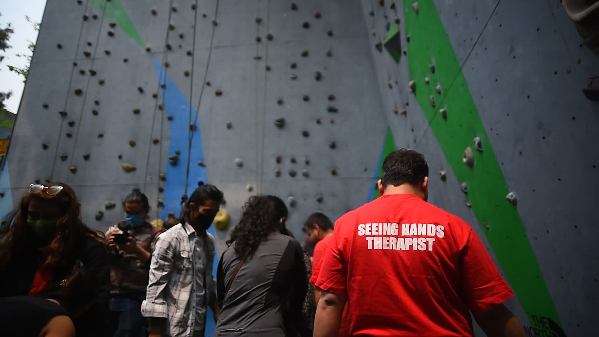 First-ever wall climbing for Visual Impaired in Nepal