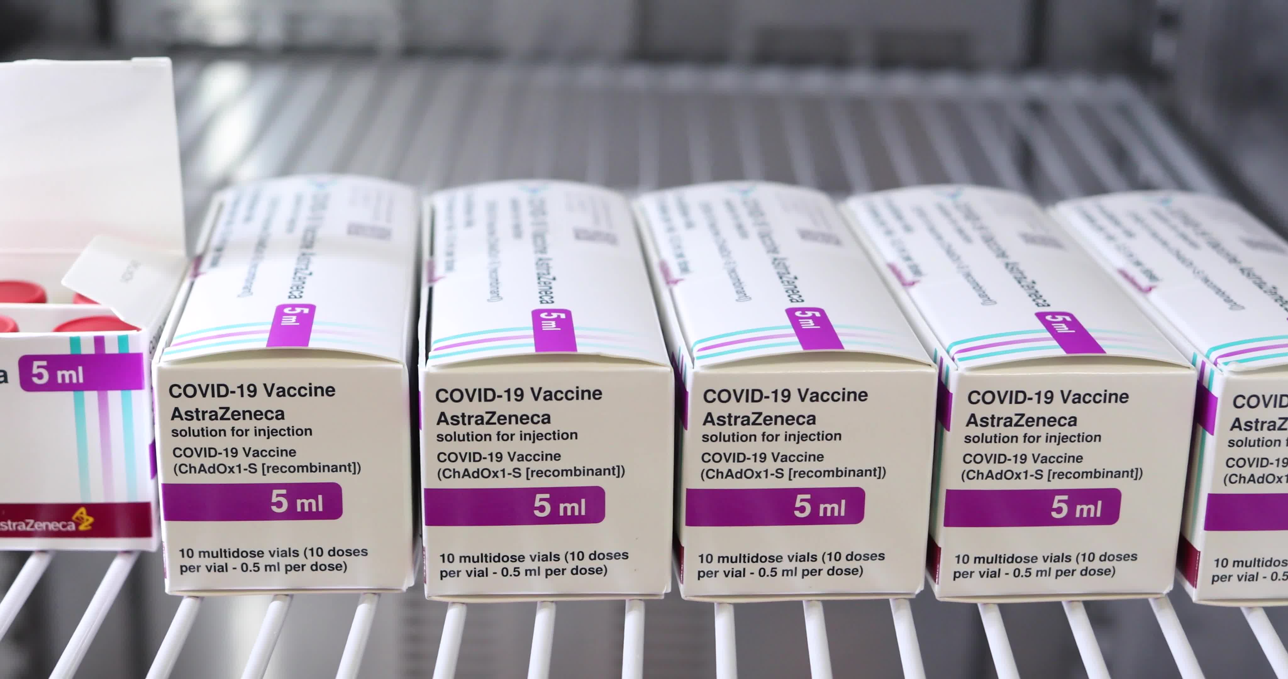 university staff vaccinated with the covid vaccine produced by AstraZeneca