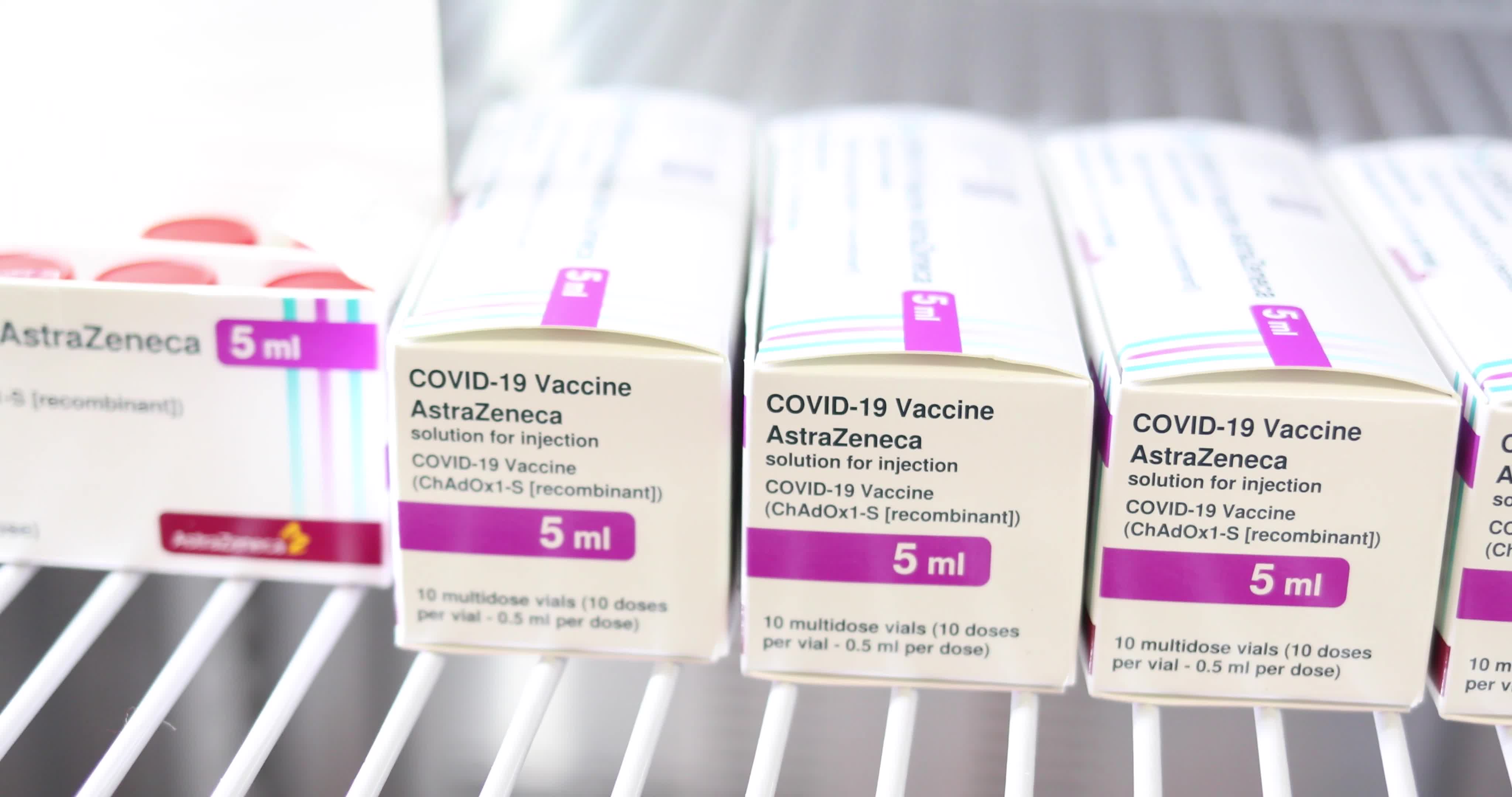 university staff vaccinated with the covid vaccine produced by AstraZeneca