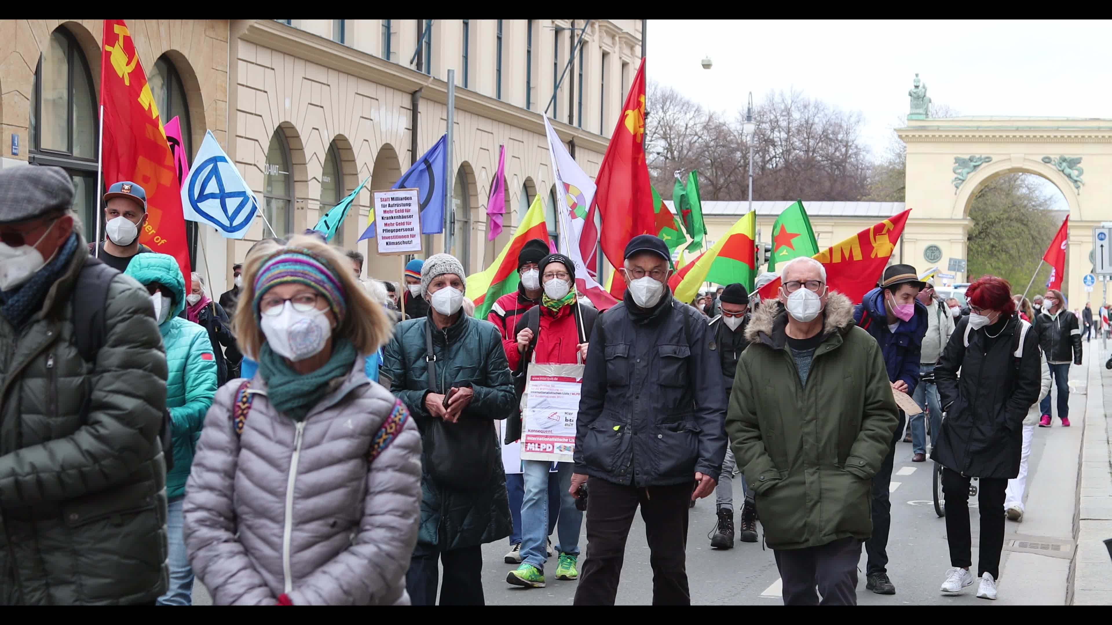 Easter March Peace Protest in Munich, Germany