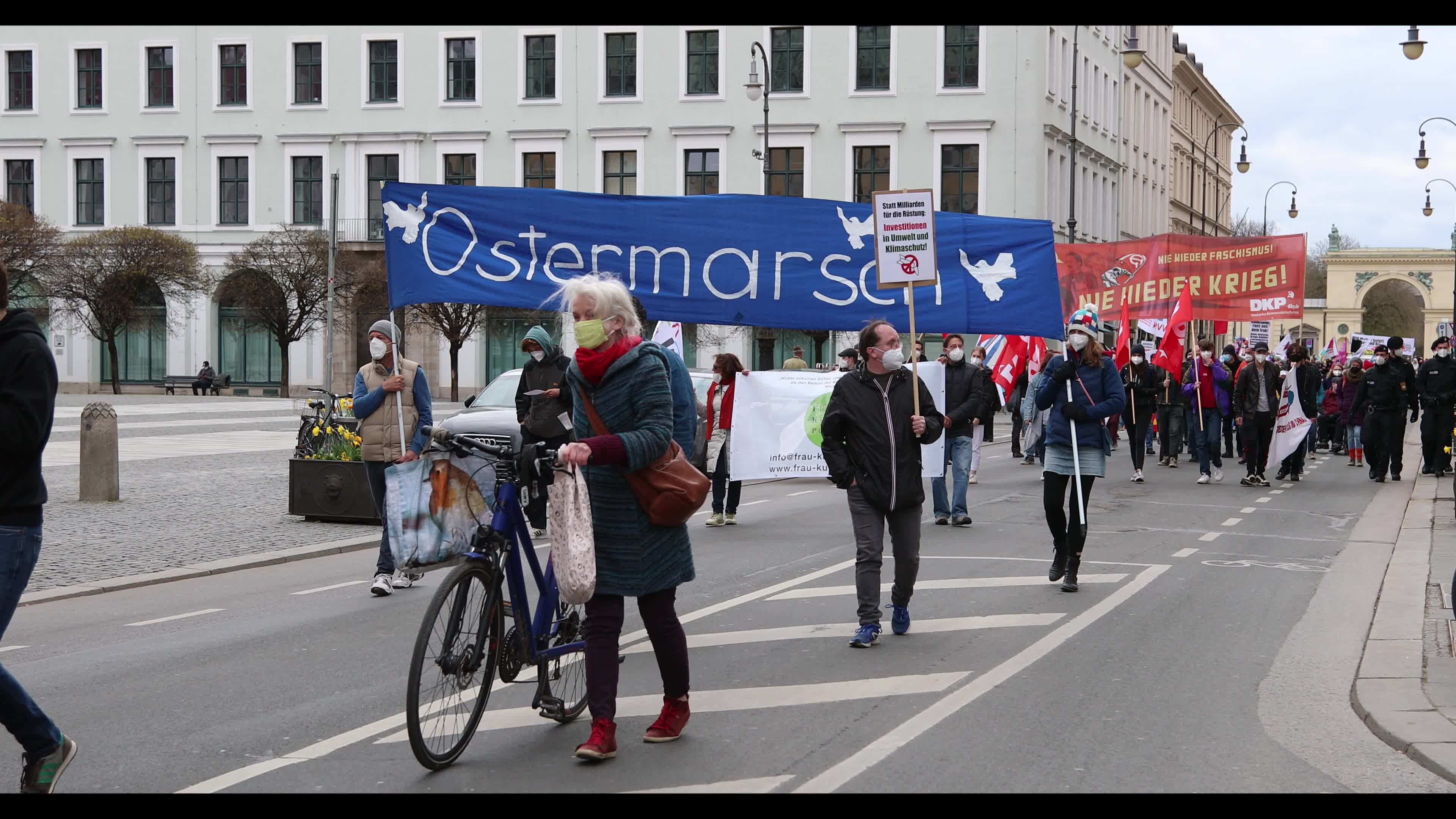 Easter March Peace Protest in Munich, Germany