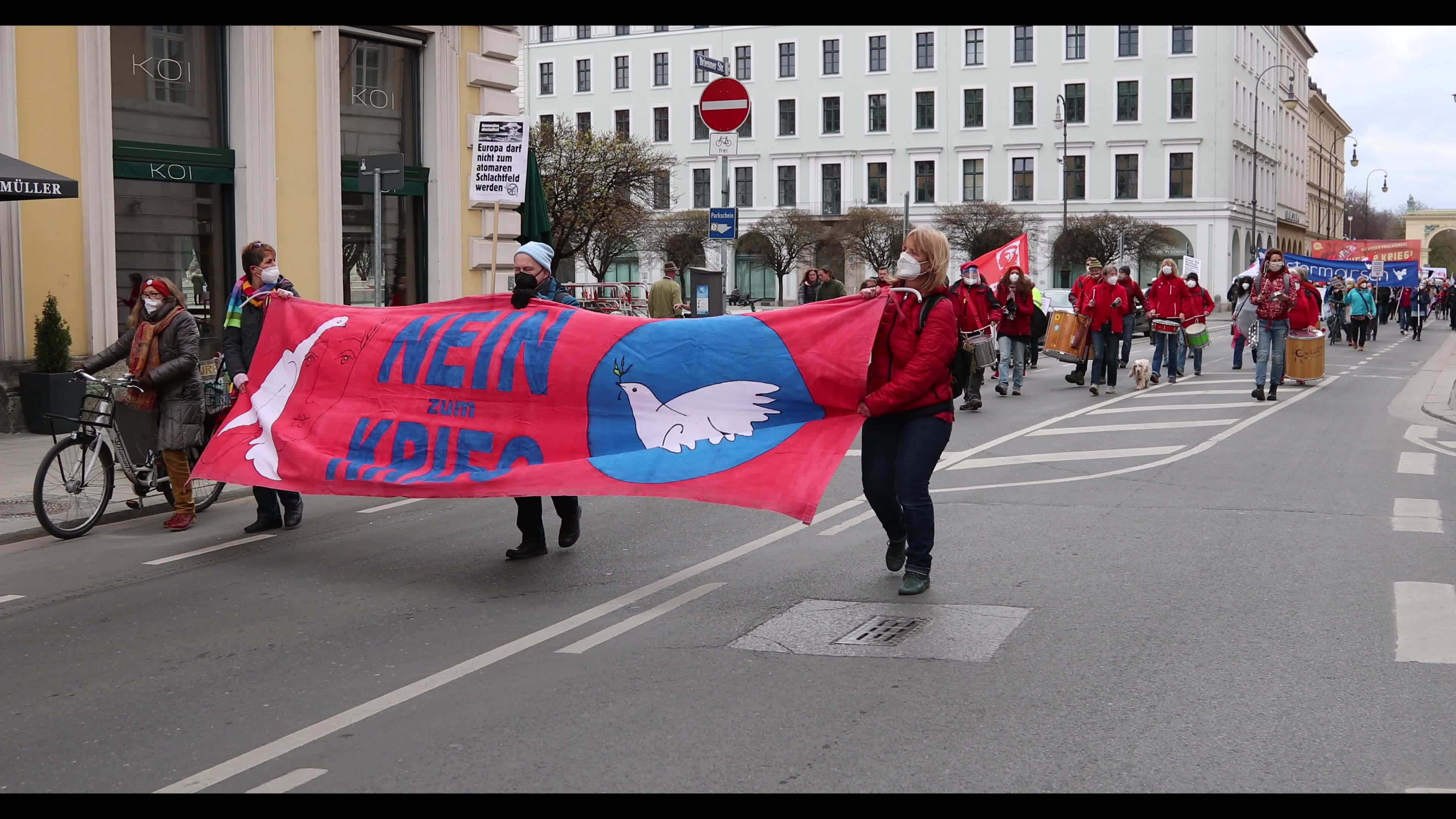 Easter March Peace Protest in Munich, Germany