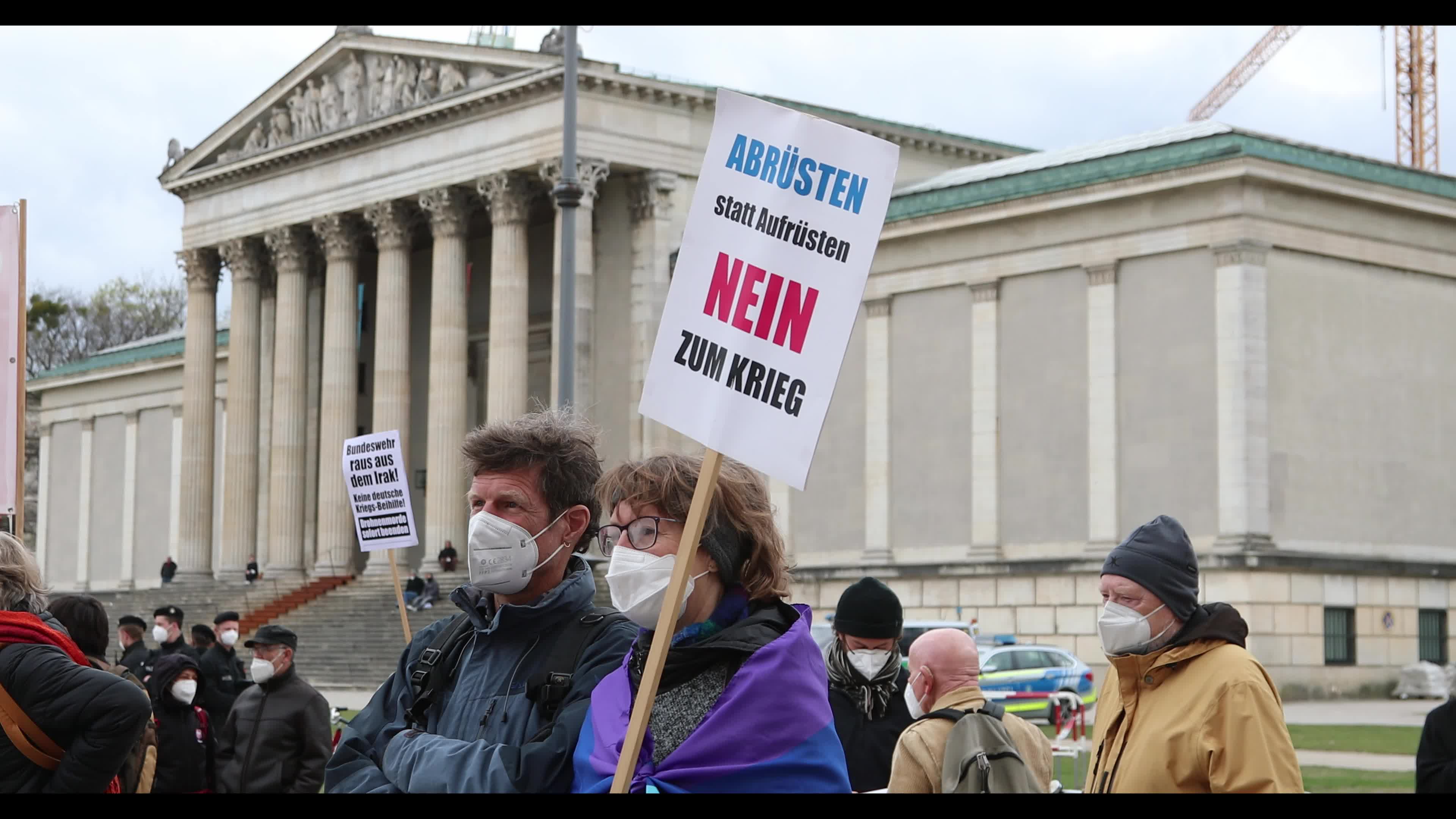 Easter March Peace Protest in Munich, Germany