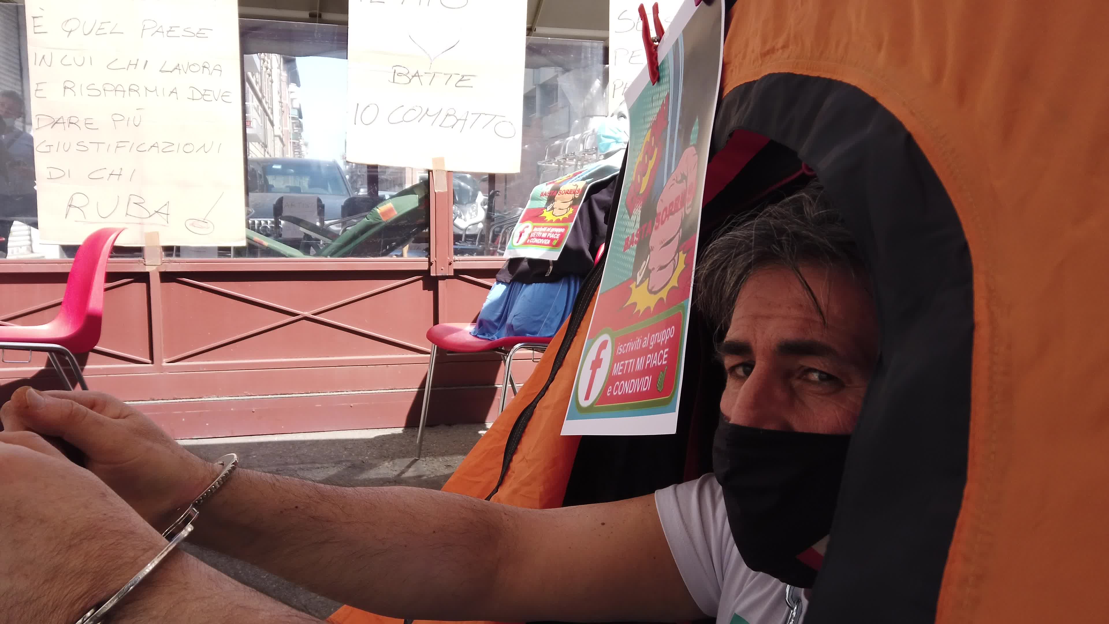 Handcuffed bartender goes on hunger strike against government policies