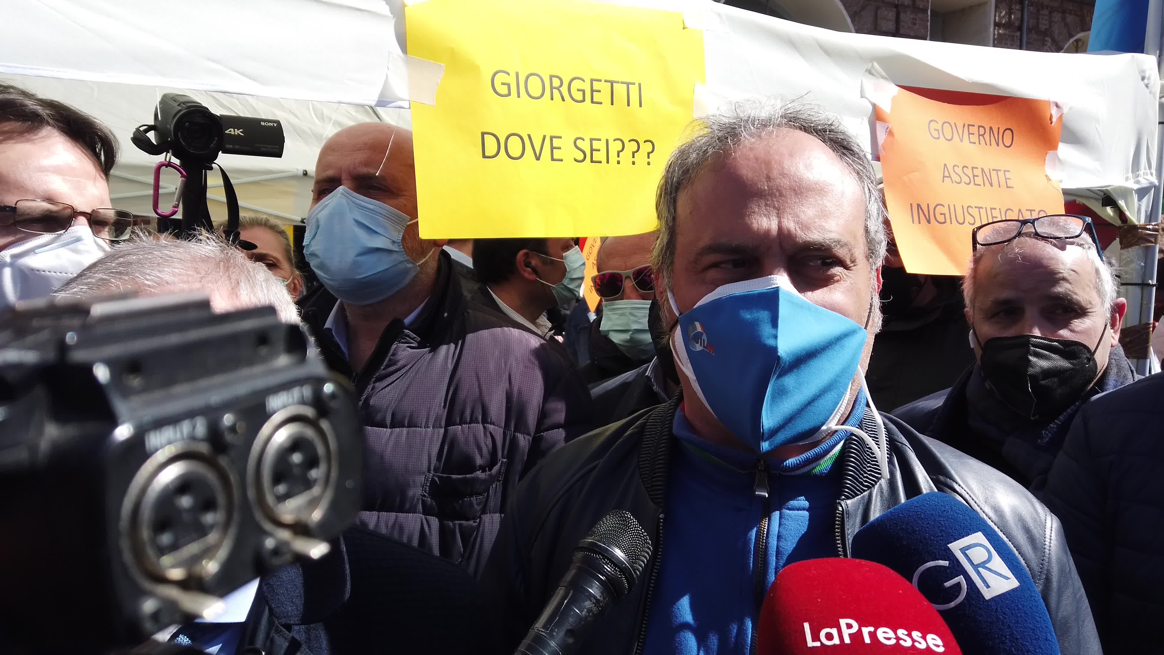 Protest of workers of the ex Embraco-Whirlpool factory 