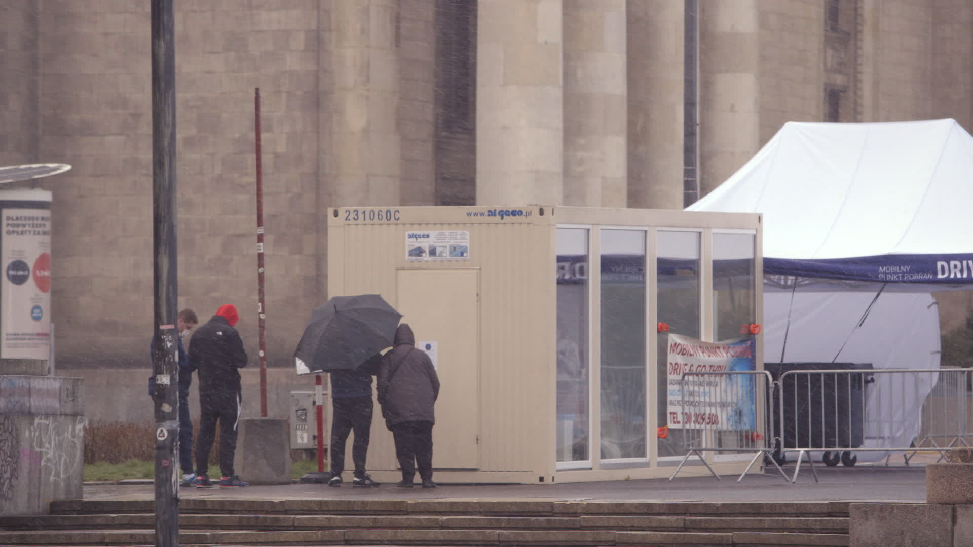 Spring Snowstorm in Warsaw
