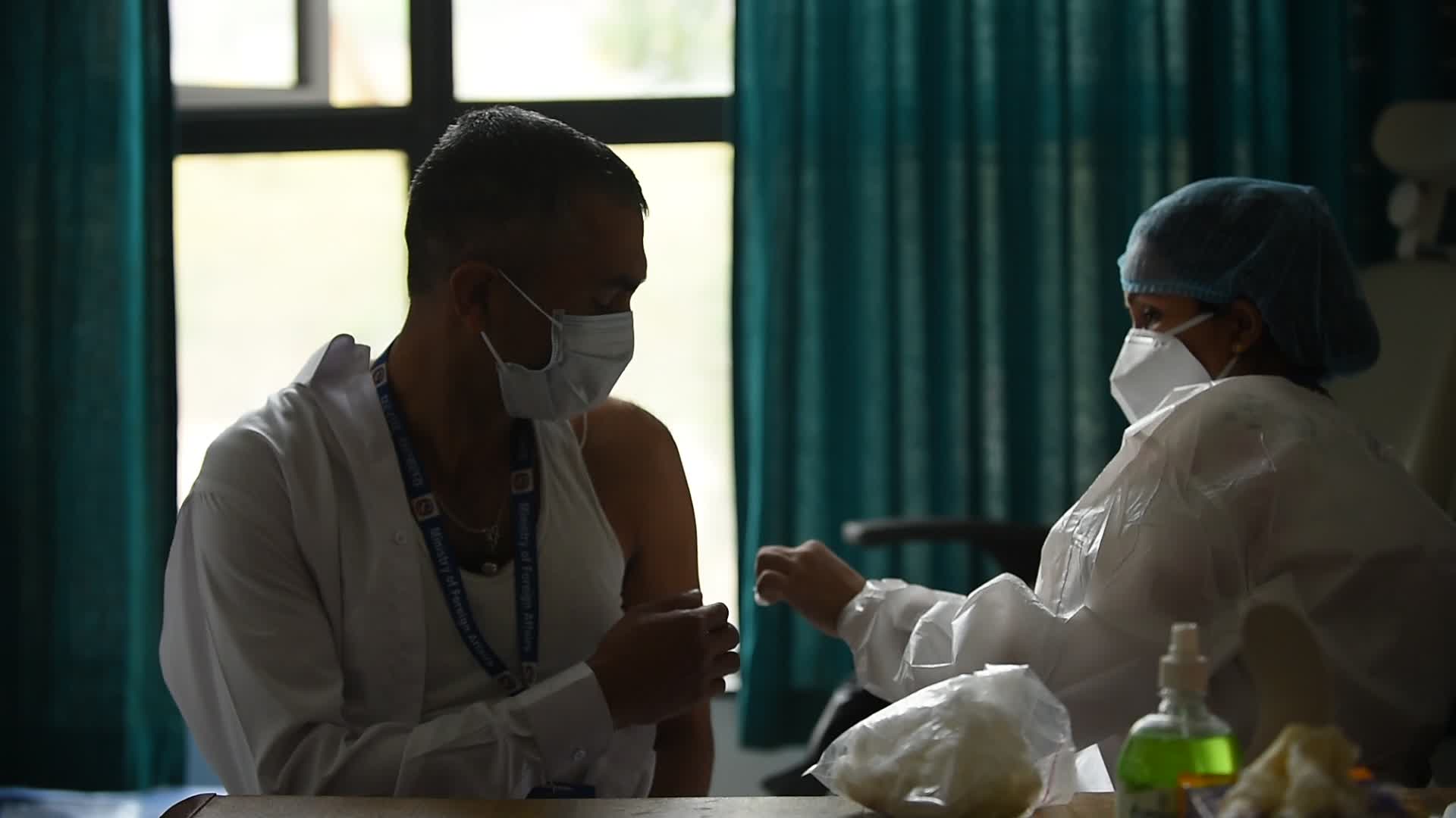 Nepal starts China donated COVID-19 vaccination