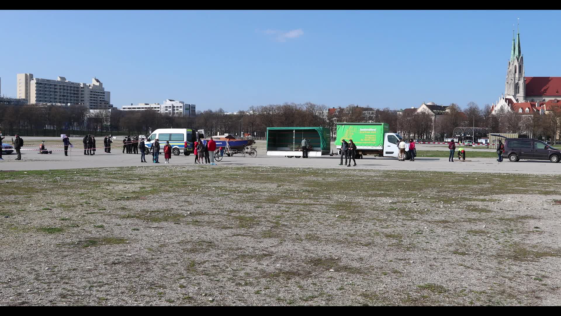 Anti Lockdown (Querdenken) protest in Munich, Germany
