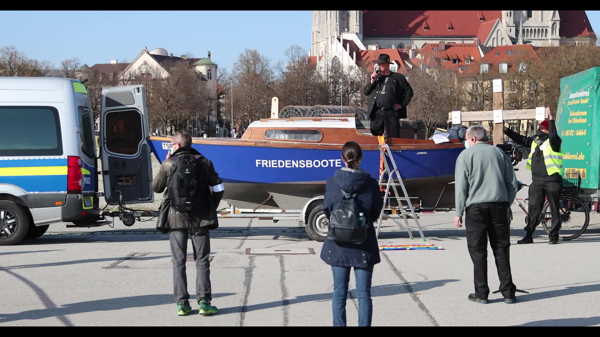 Anti Lockdown (Querdenken) protest in Munich, Germany