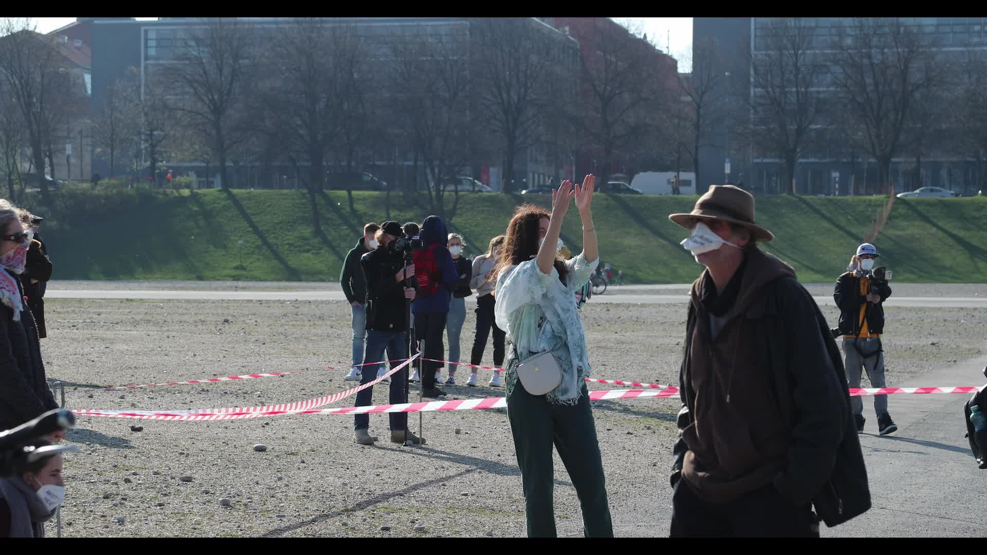 Anti Lockdown (Querdenken) protest in Munich, Germany