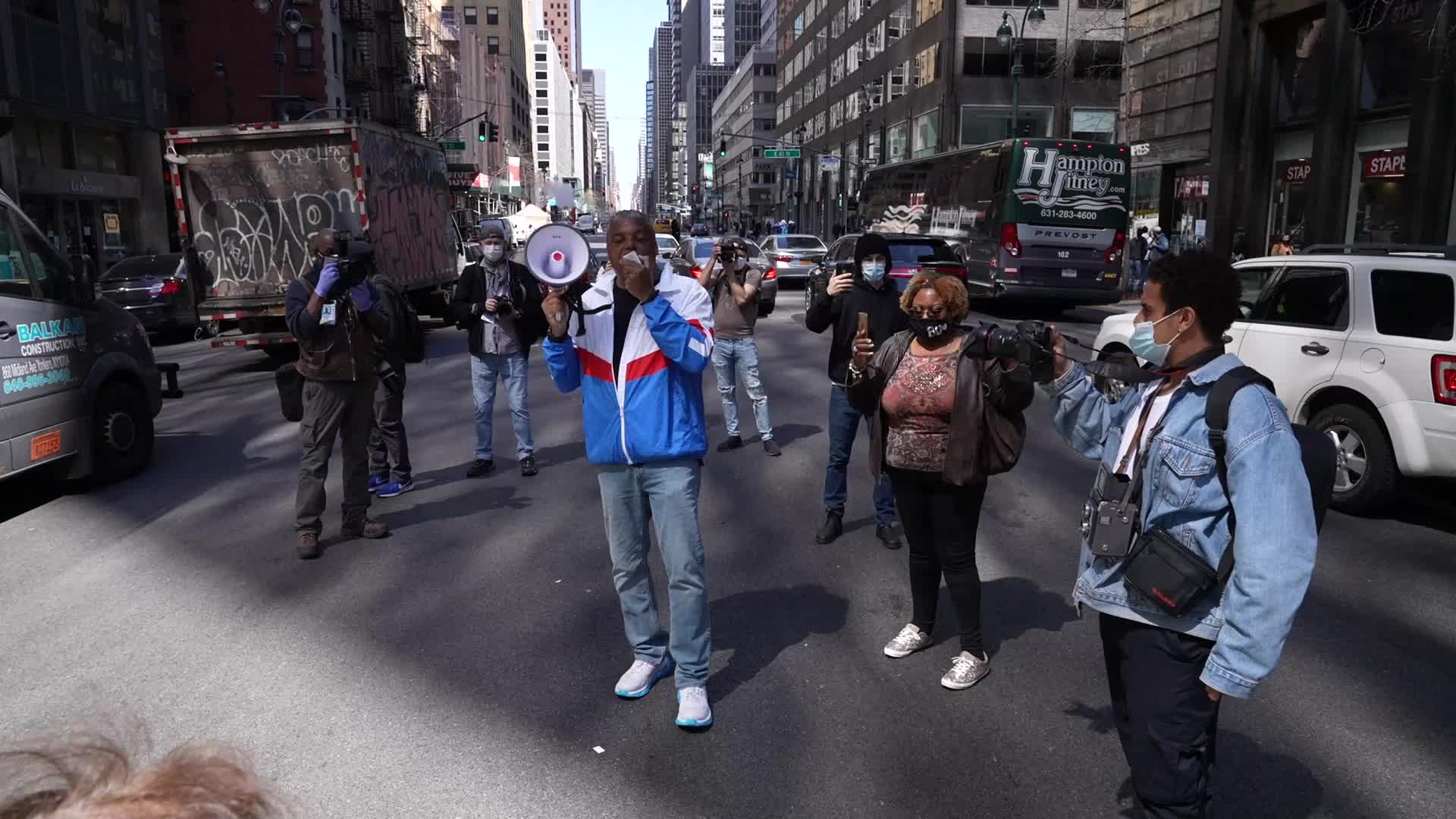 Black Lives Matter Activists Gather At Netherlands Embassy In New York Protesting Against Historical Dutch Slave Trade