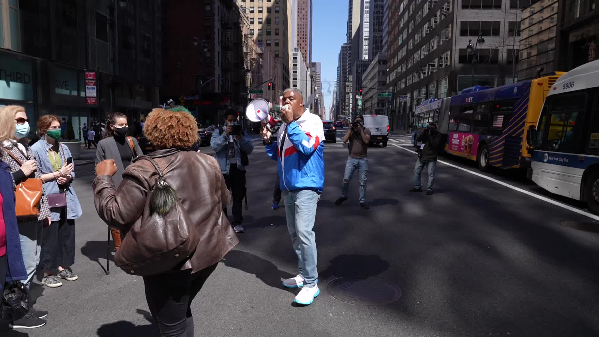 Black Lives Matter Activists Gather At Netherlands Embassy In New York Protesting Against Historical Dutch Slave Trade