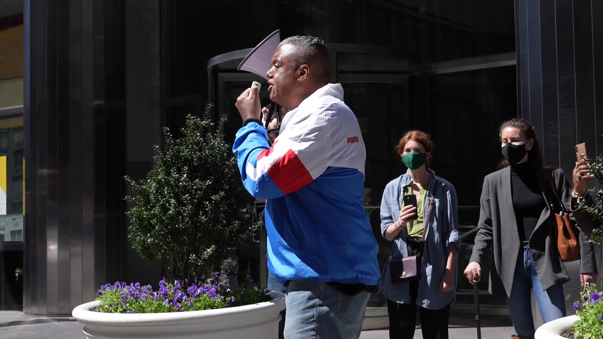 Black Lives Matter Activists Gather At Netherlands Embassy In New York Protesting Against Historical Dutch Slave Trade