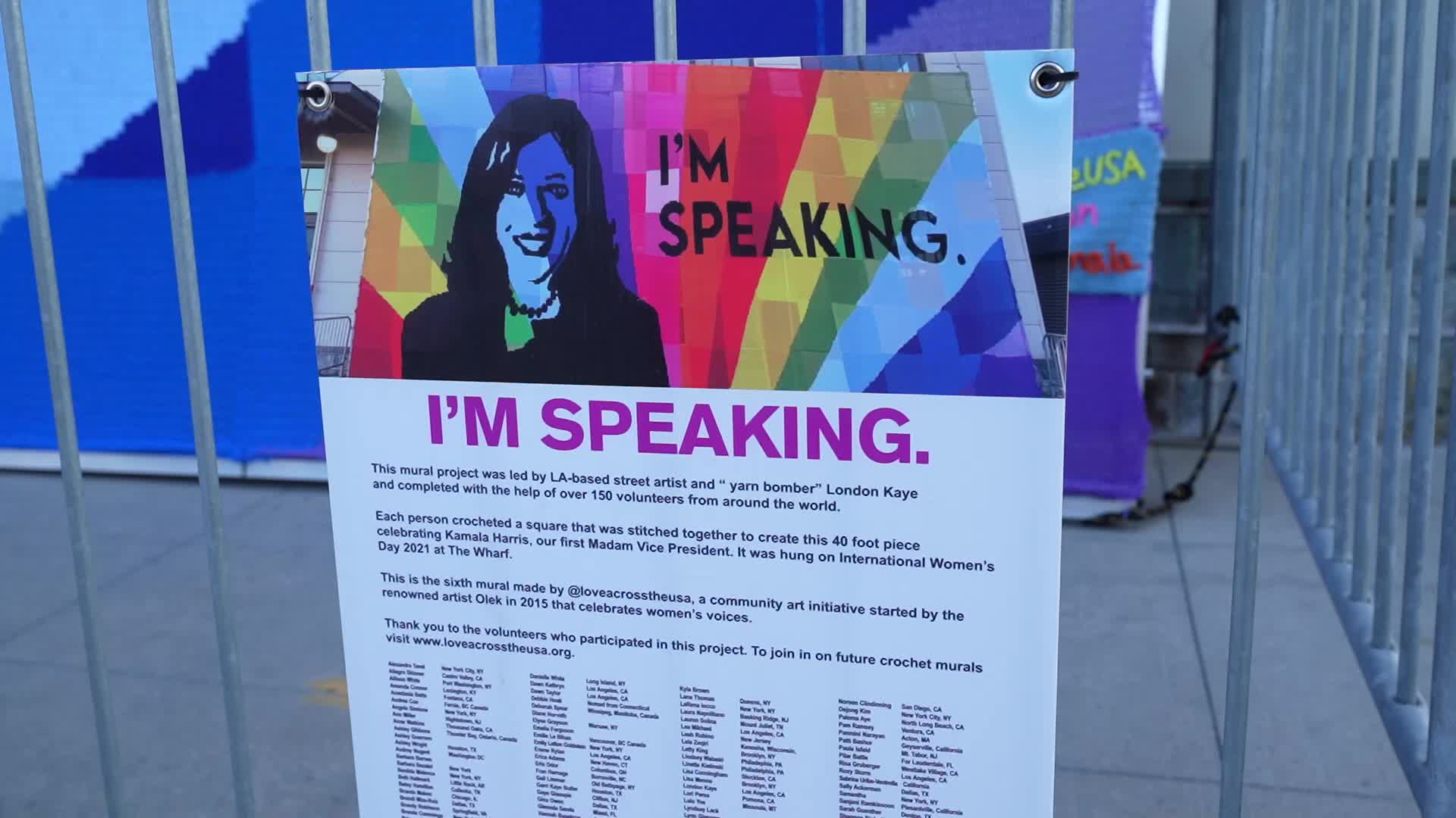 "I'm Speaking" Mural Project