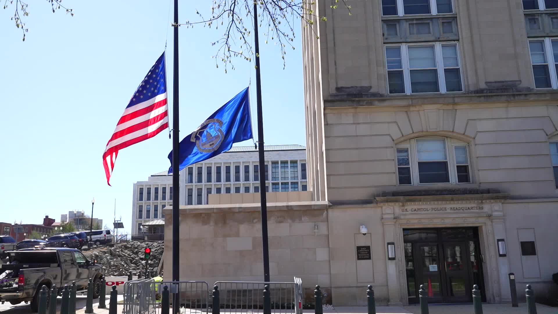 Flag flies at half staff for fallen Capitol police officer