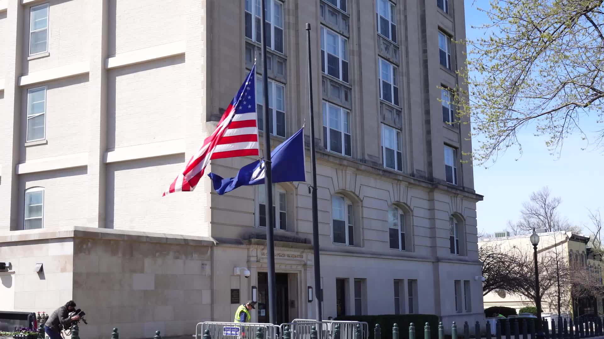 Flag flies at half staff for fallen Capitol police officer