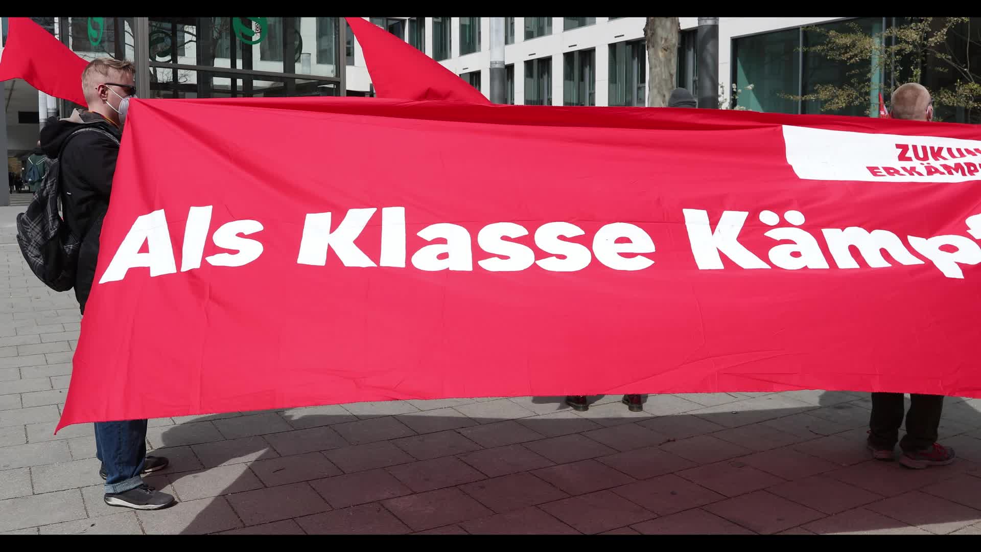 ZeroCovid activists protest for a lockdown in Munich, Germany