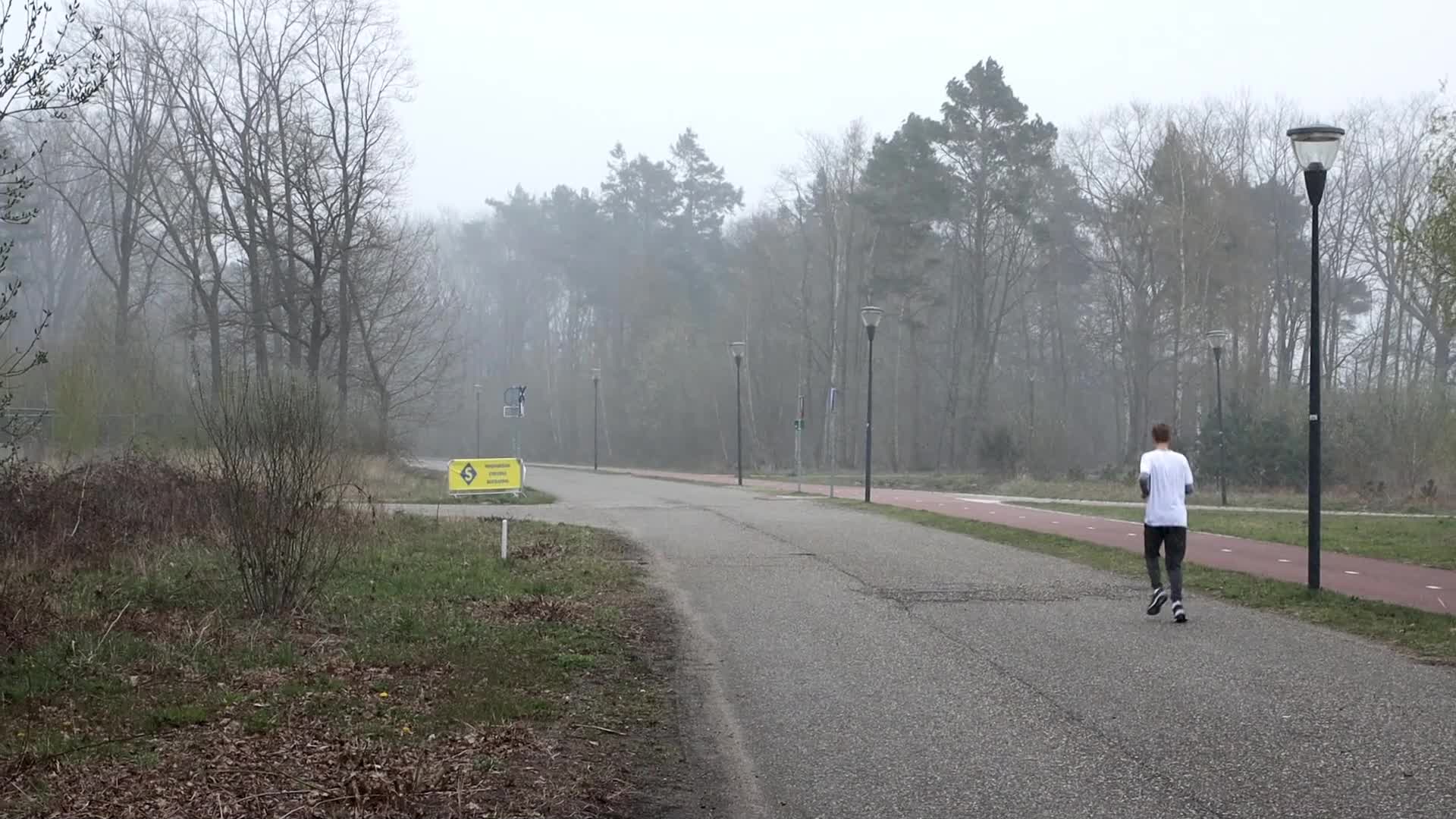 Snowfall in Netherlands during the Easter Monday