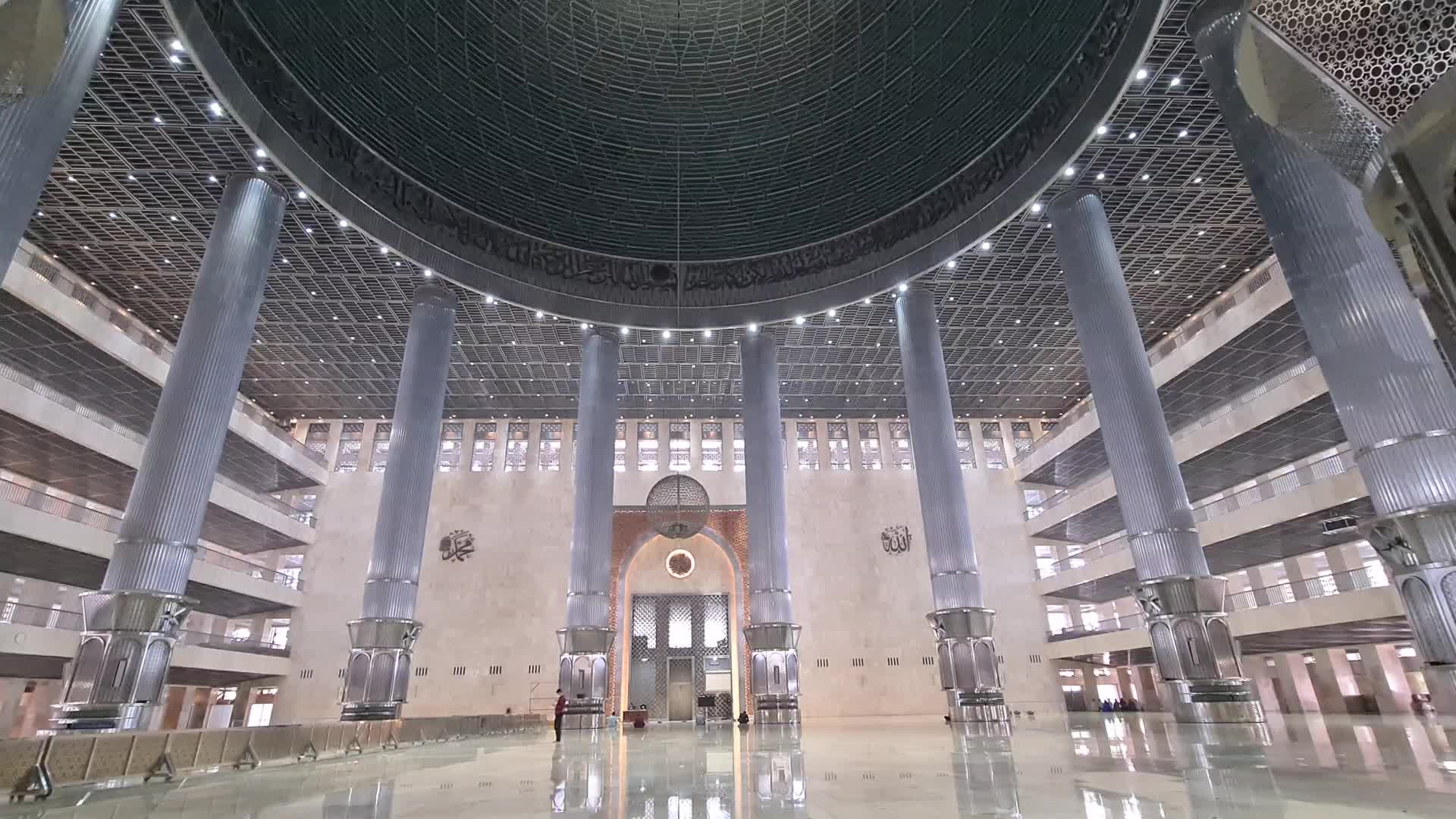 Istiqlal Mosque ready for Ramadhan in Jakarta, Indonesia