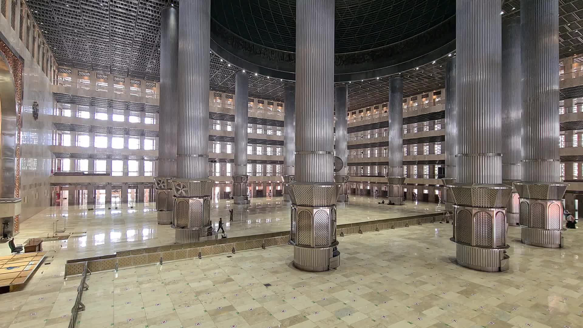 Istiqlal Mosque ready for Ramadhan in Jakarta, Indonesia