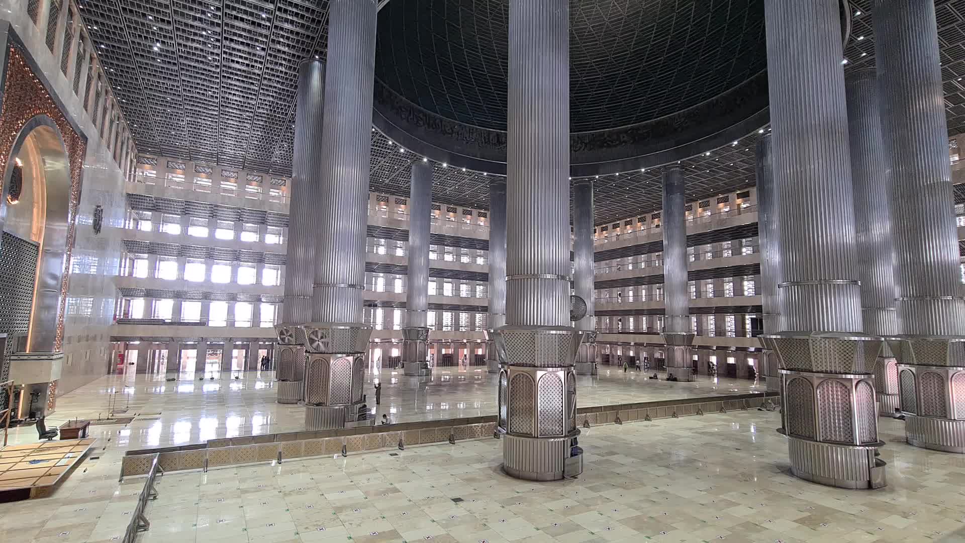 Istiqlal Mosque ready for Ramadhan in Jakarta, Indonesia