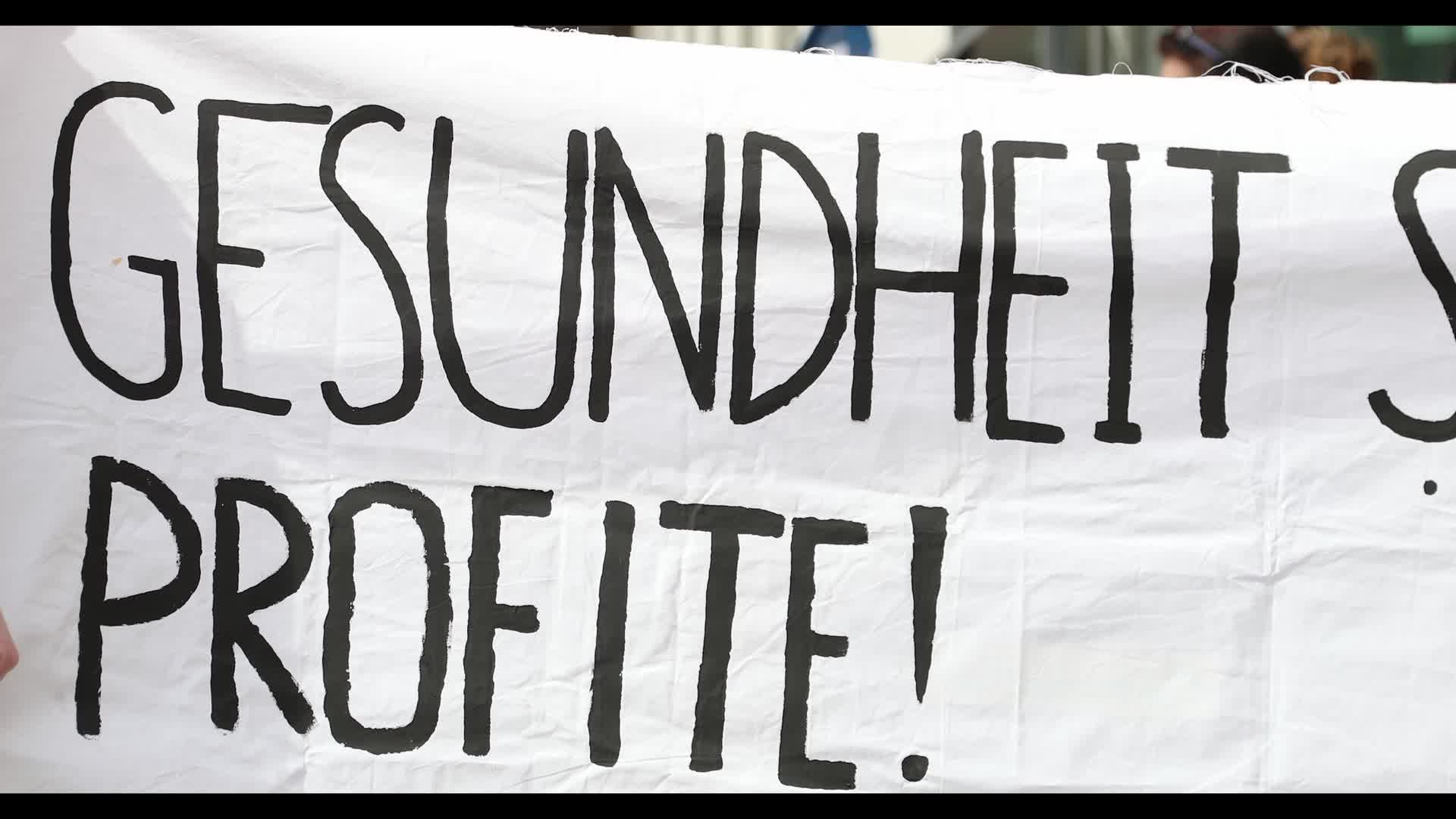 ZeroCovid activists protest for a lockdown in Munich, Germany