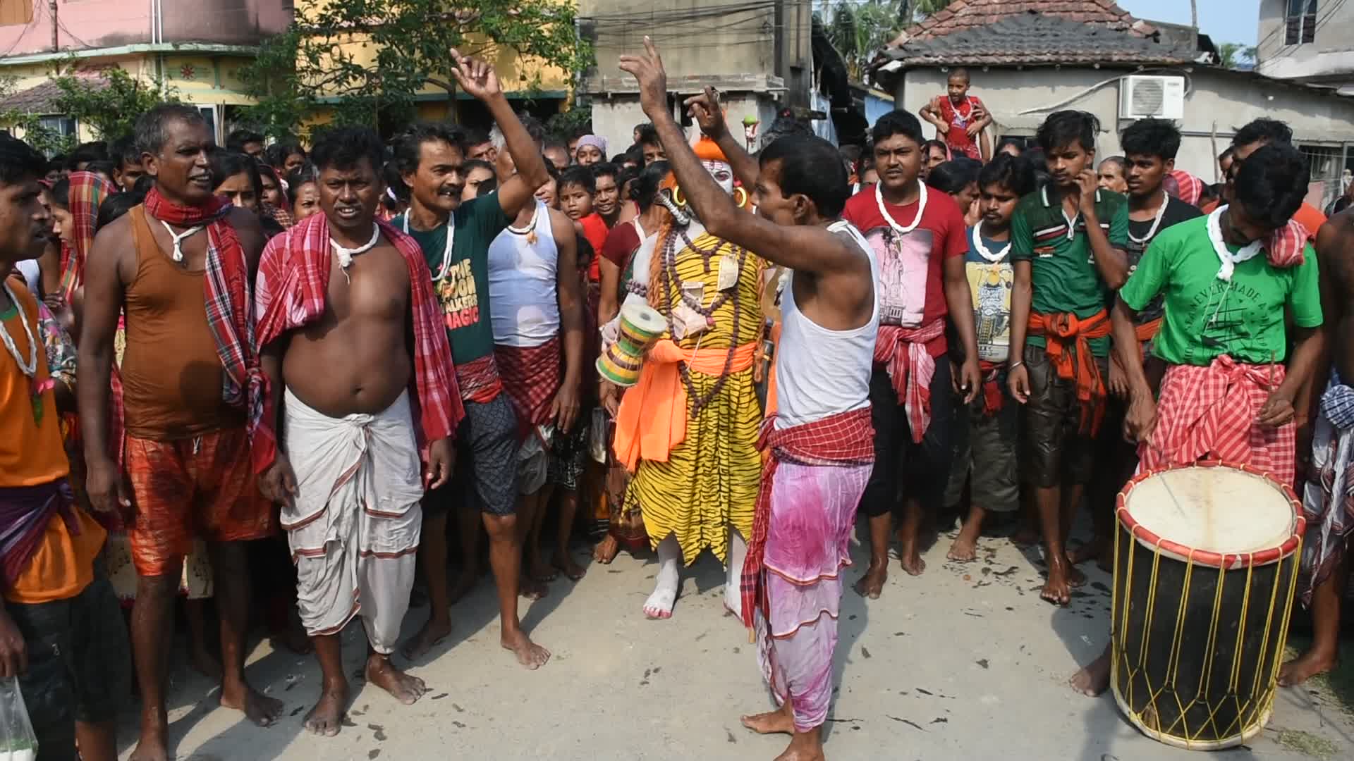 Gajan festival celebration in West Bengal amidst COVID-19 outbreak