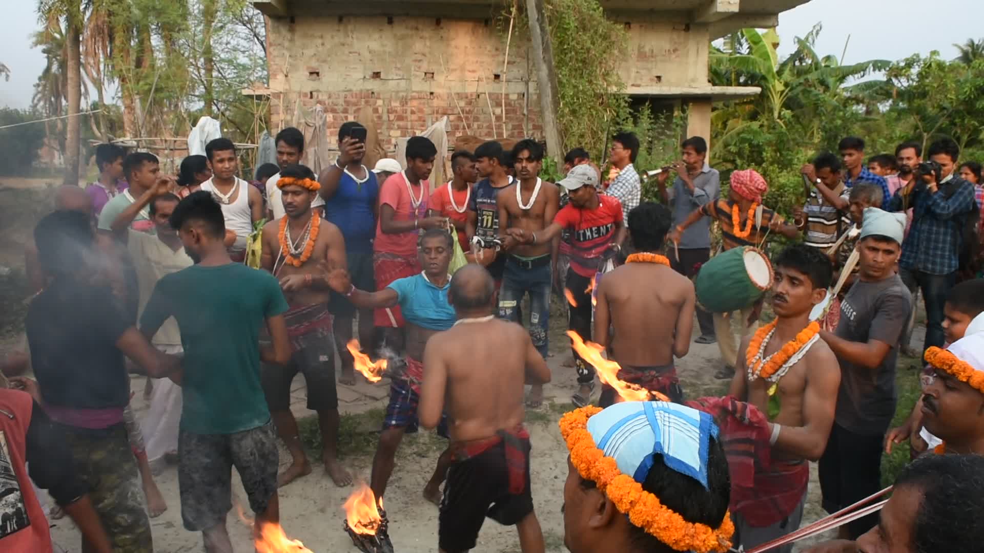 Gajan festival celebration in West Bengal amidst COVID-19 outbreak