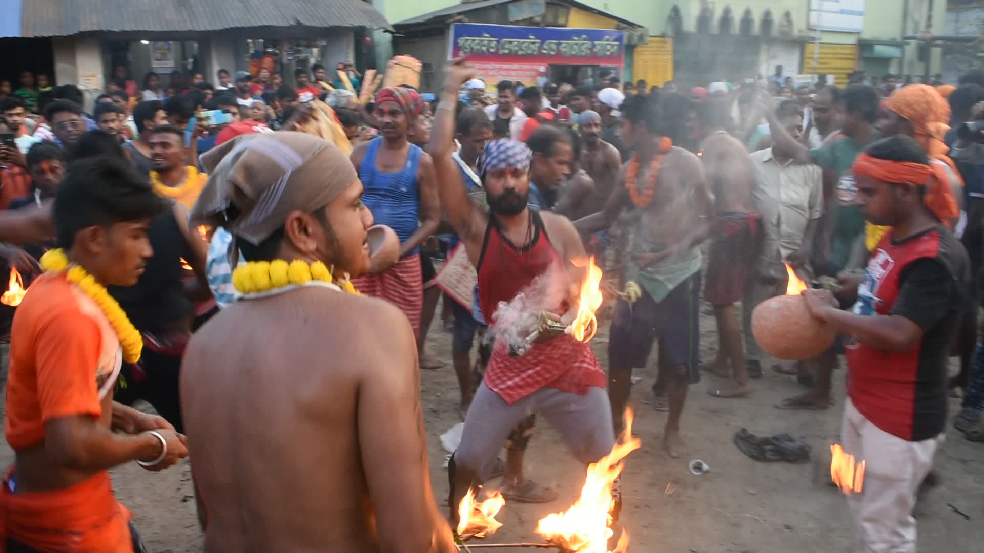 Gajan festival celebration in West Bengal amidst COVID-19 outbreak