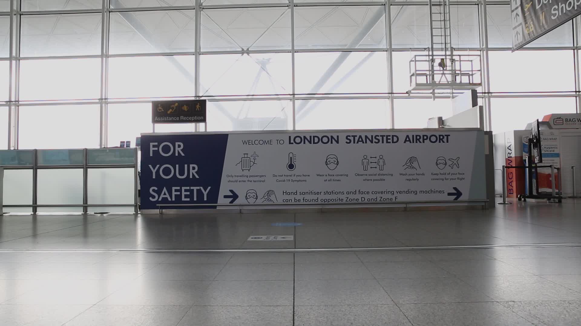 Aviation industry still at stand still in London, England