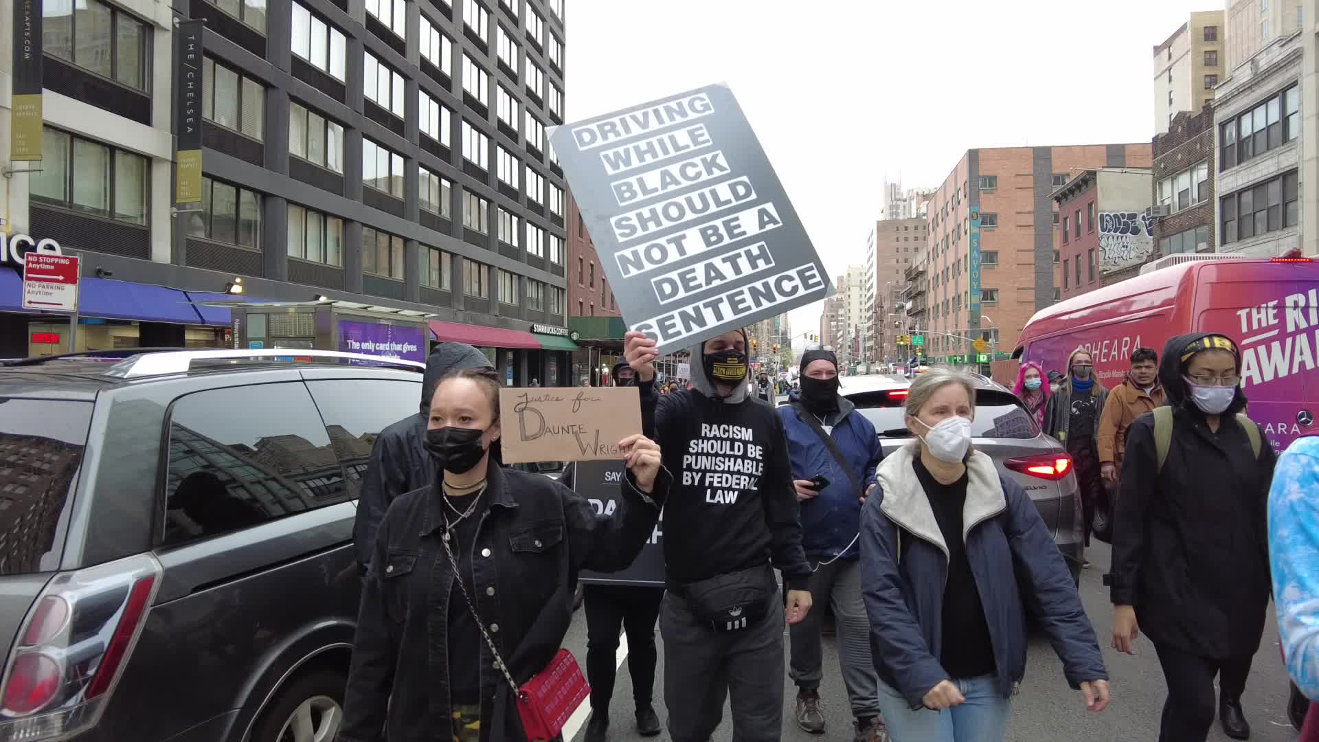 NY Shooting Of A Minneapolis Man, Daunte Wright Demonstration