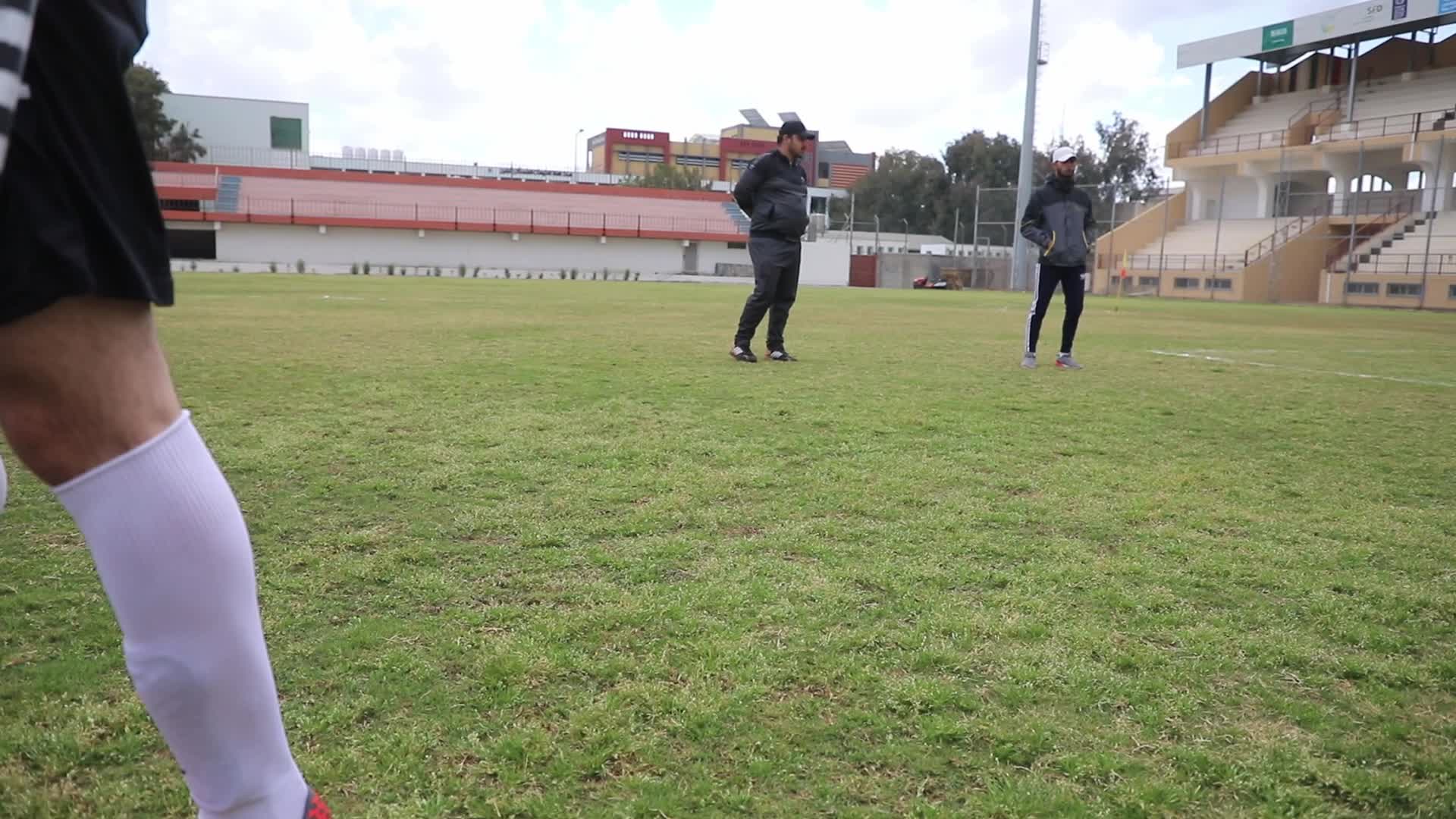 Palestinian amputees play soccer during a local championship in Gaza