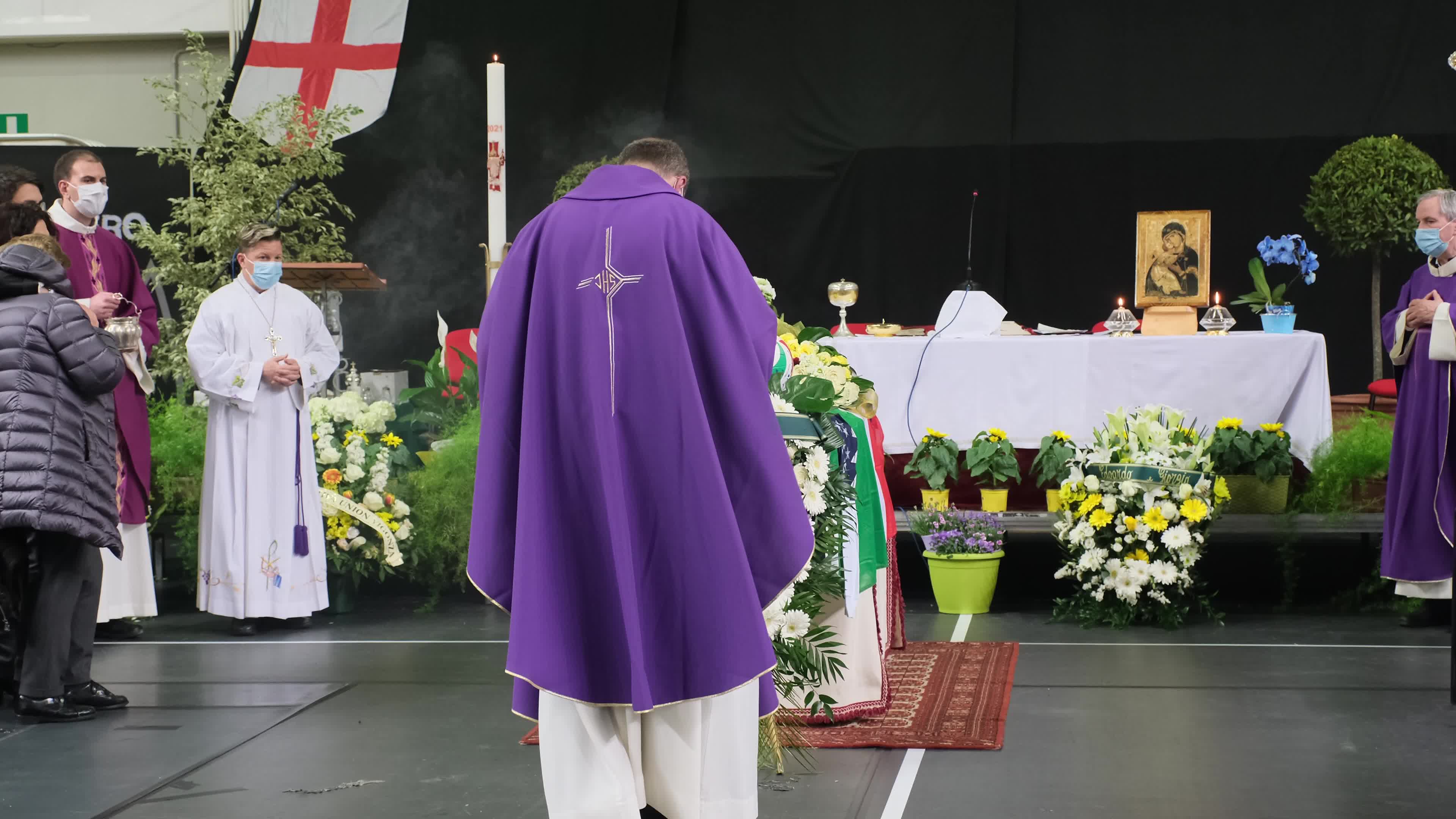 Funeral of the volleyball player of the Italian national team Michele Pasinato