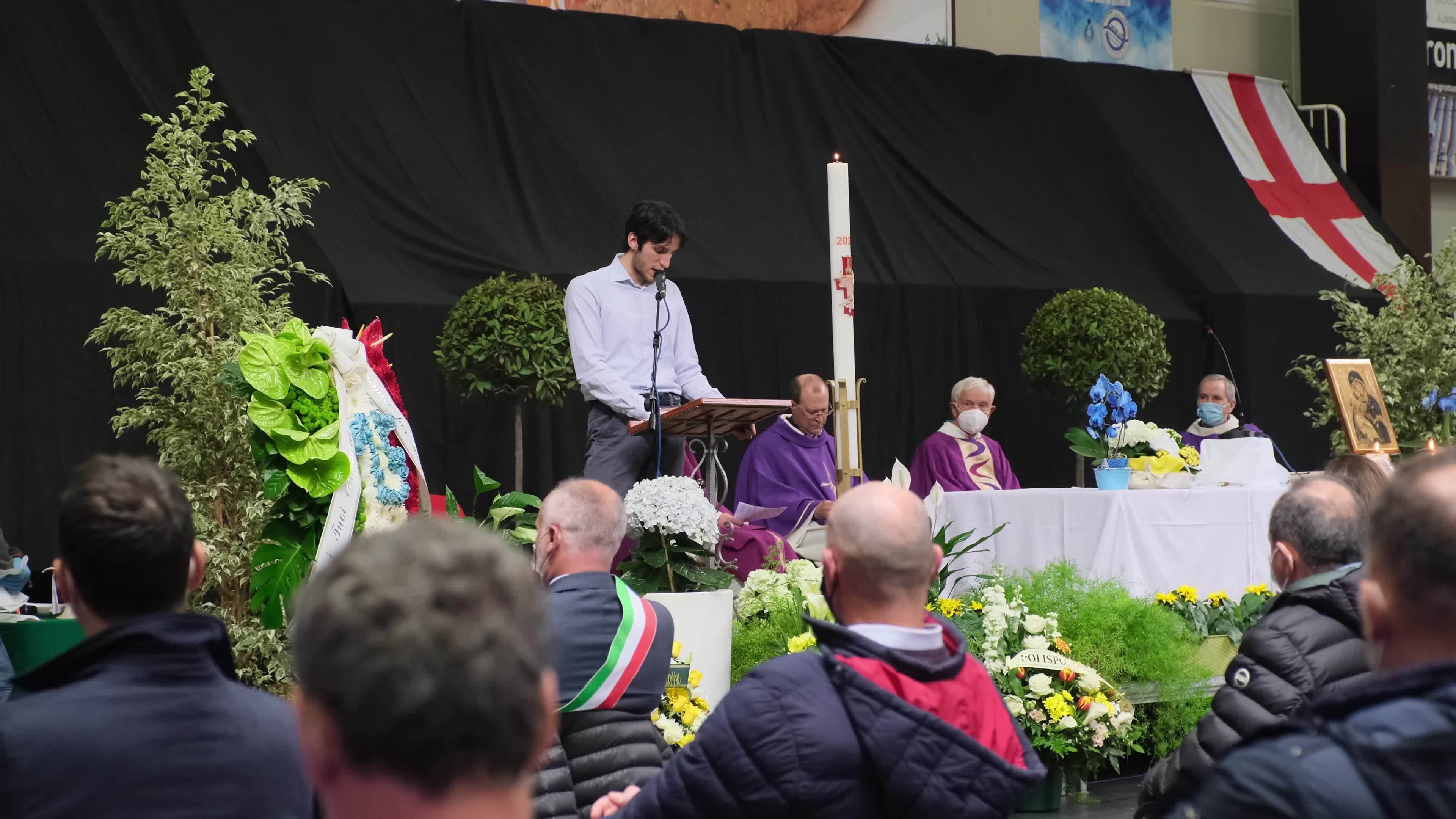 Funeral of the volleyball player of the Italian national team Michele Pasinato