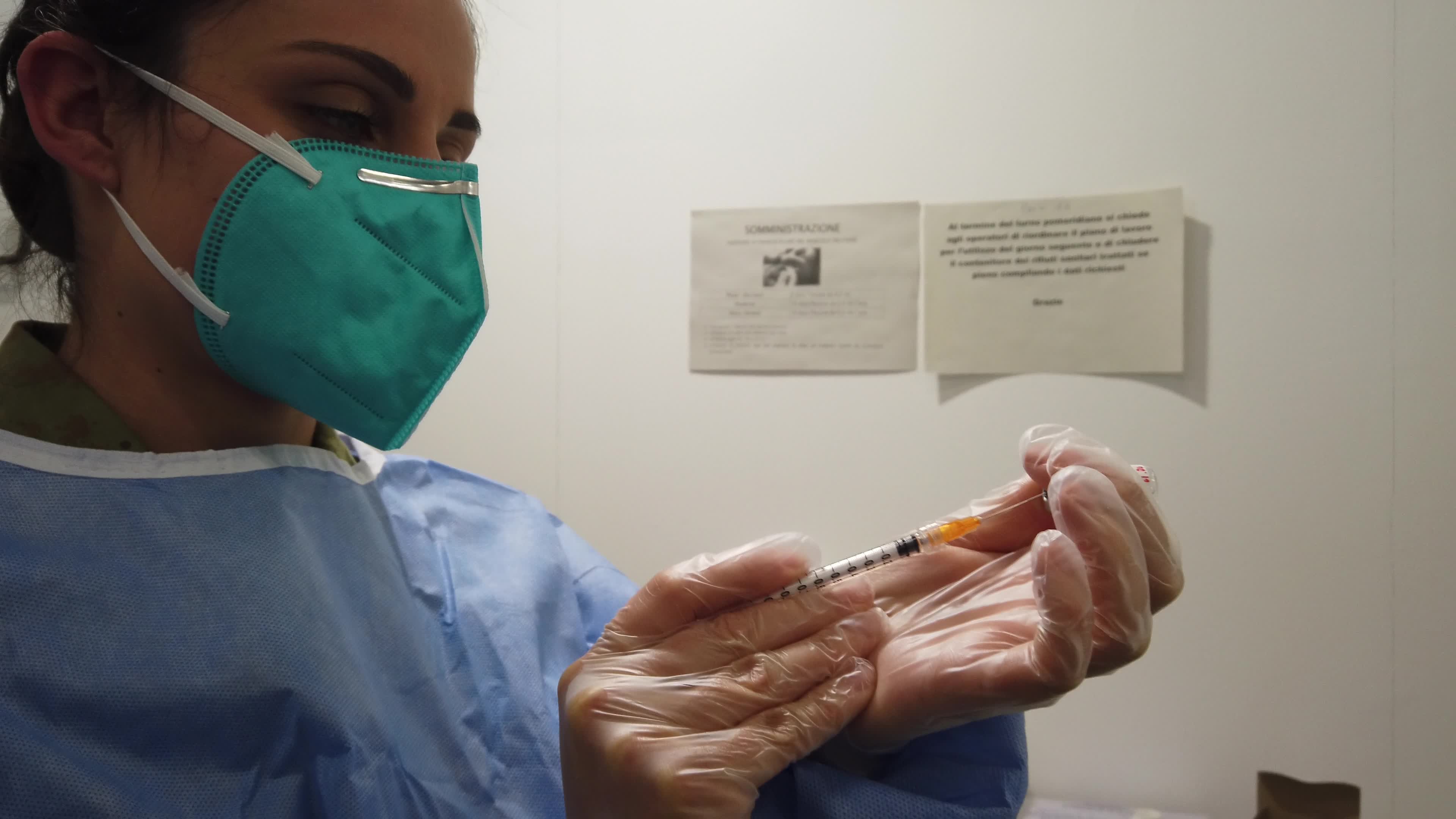 Covid-19 Vaccination Center At Lingotto In Turin 