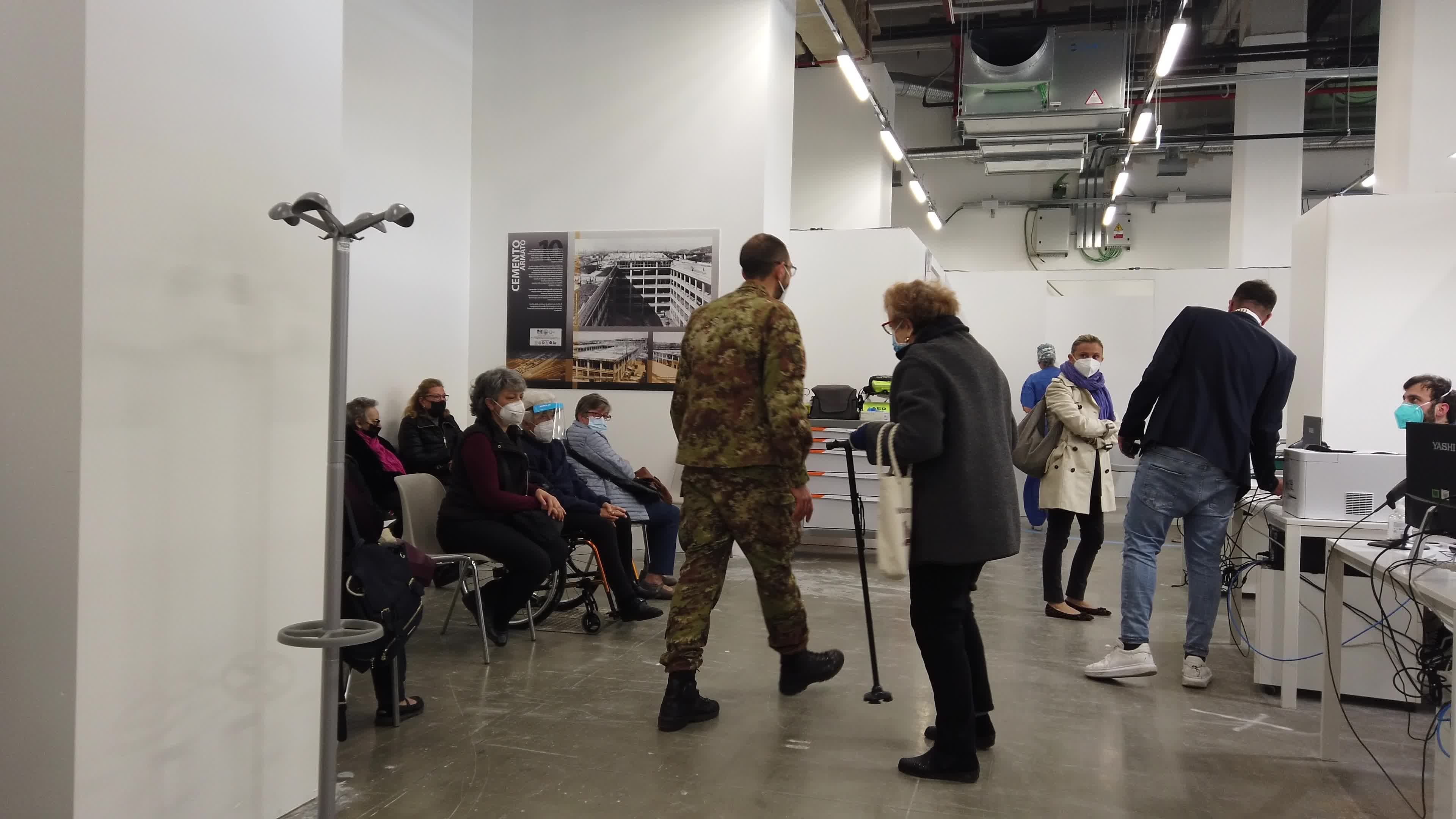 Covid-19 Vaccination Center At Lingotto In Turin 