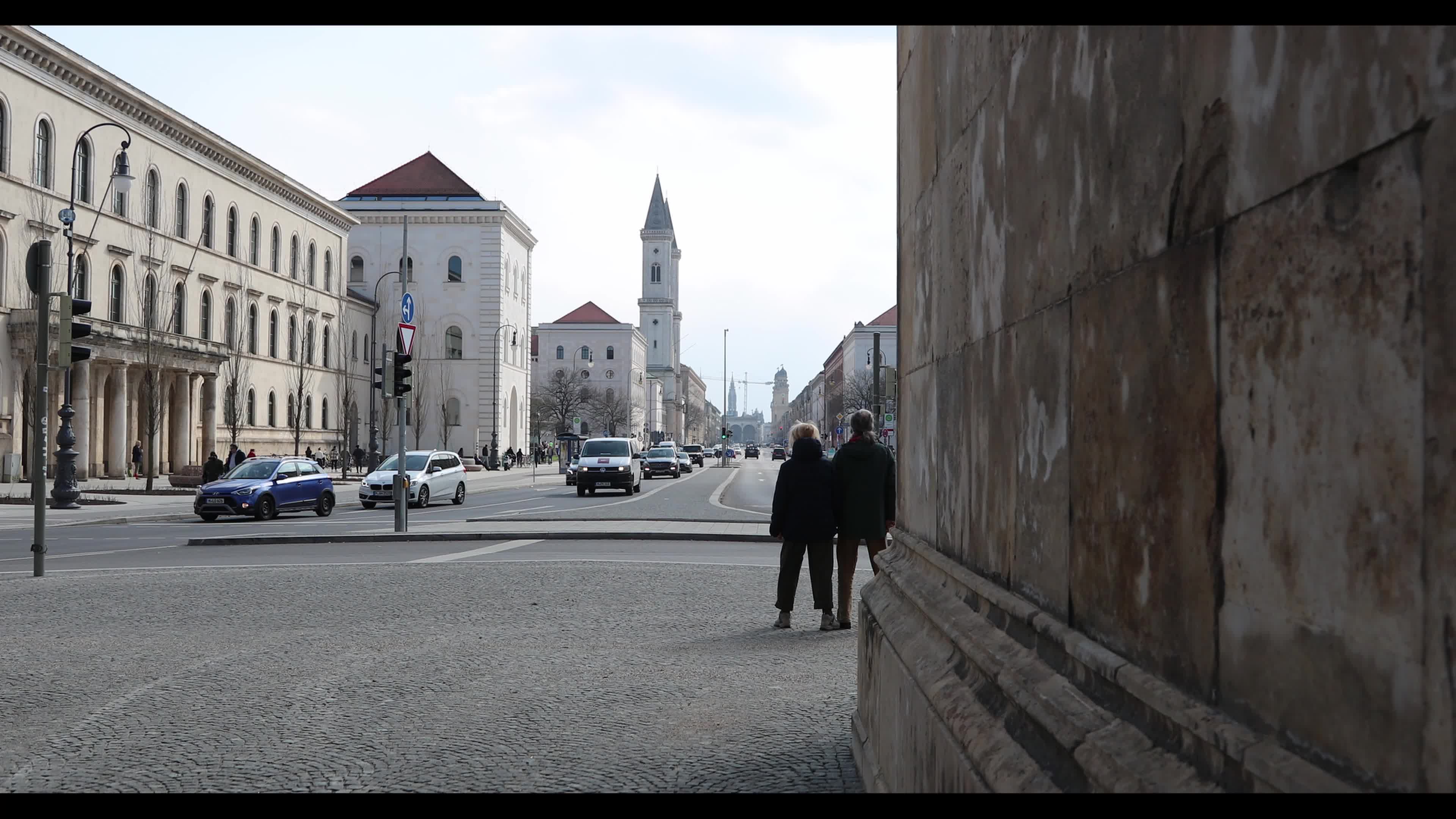 Traffic in Munich, Germany amid the Covid-19 pandemic