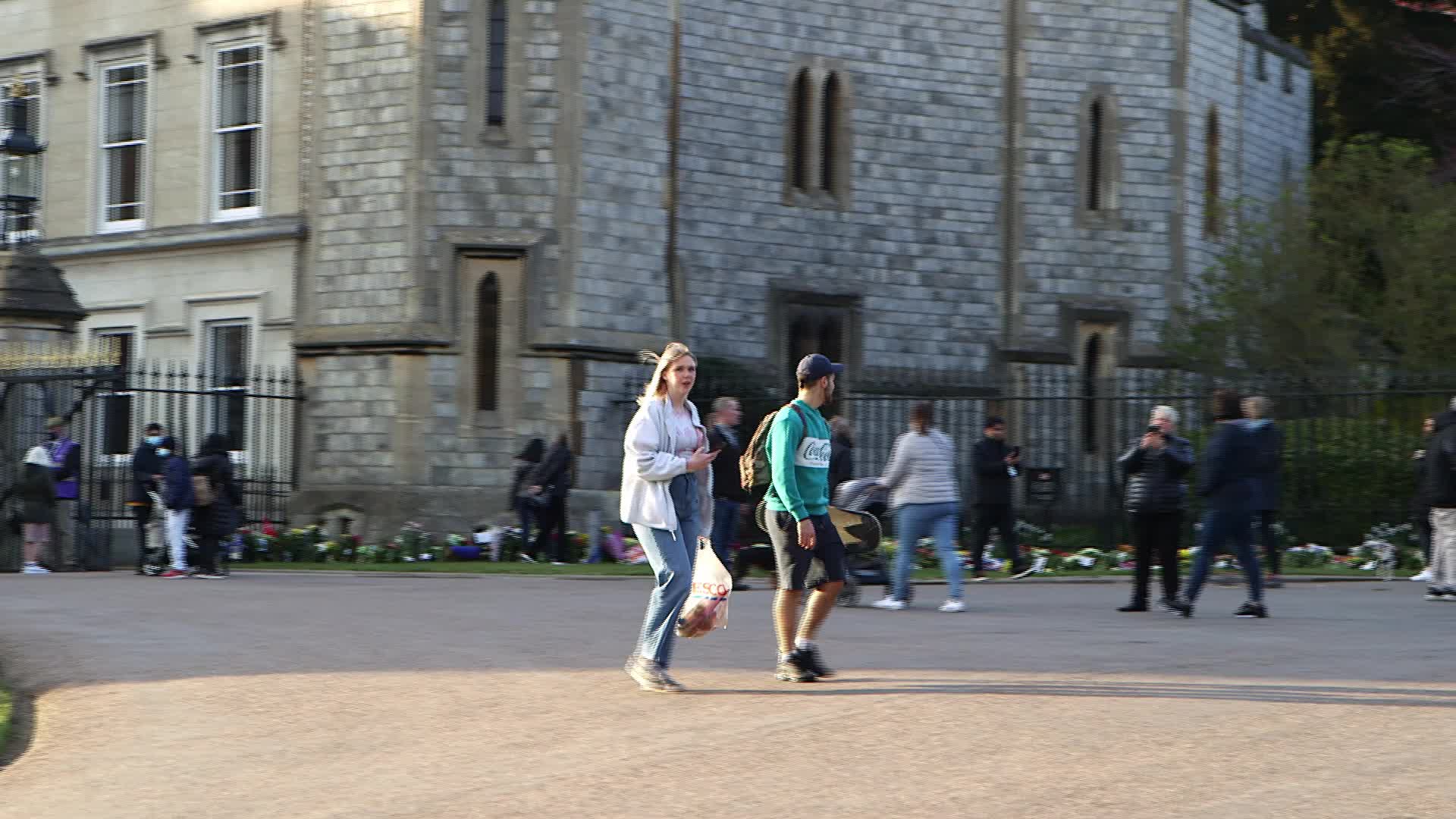 People pay tribute to Prince Philip at Windsor