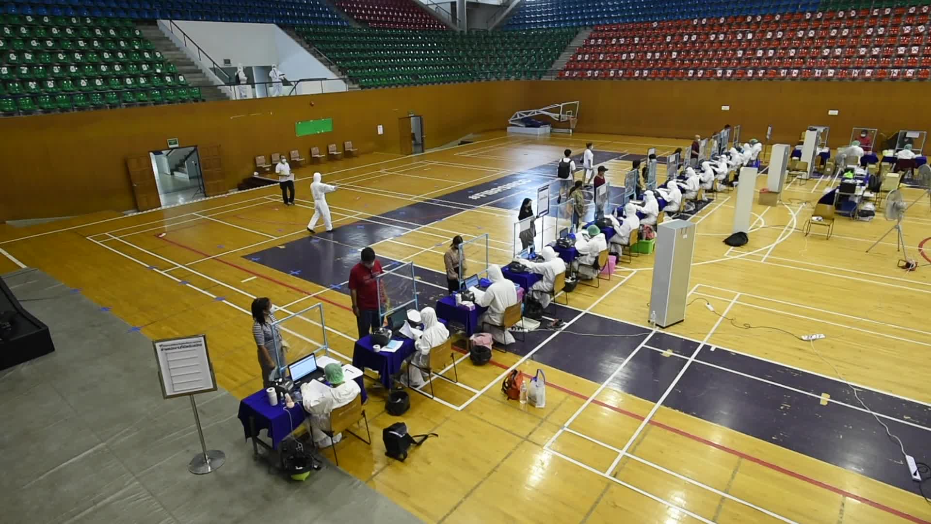 Coronavirus swab test in Bangkok